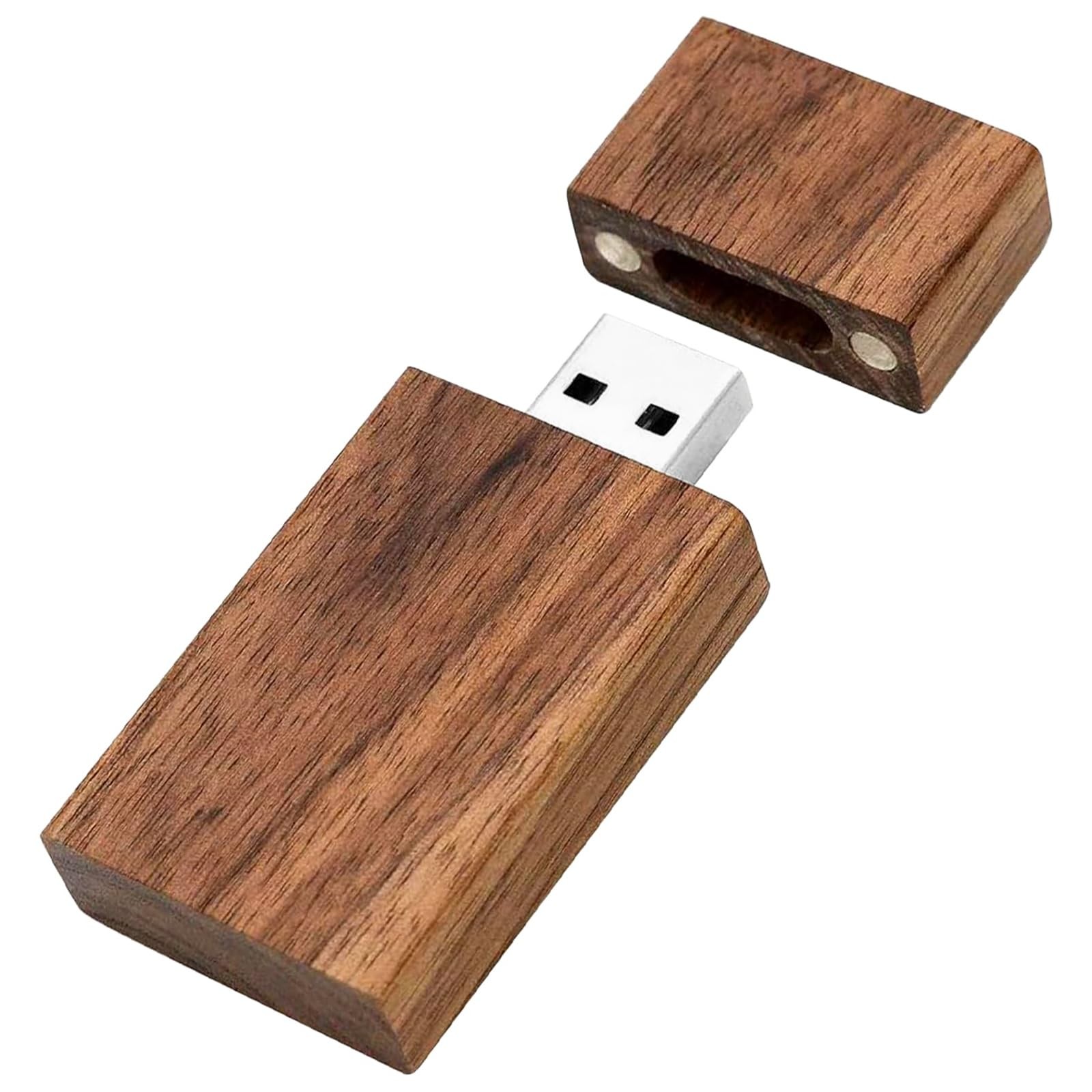 Walnut Wood USB Flash Drive - 32GB High Speed USB 2.0 Memory Stick - Bulk Jum...