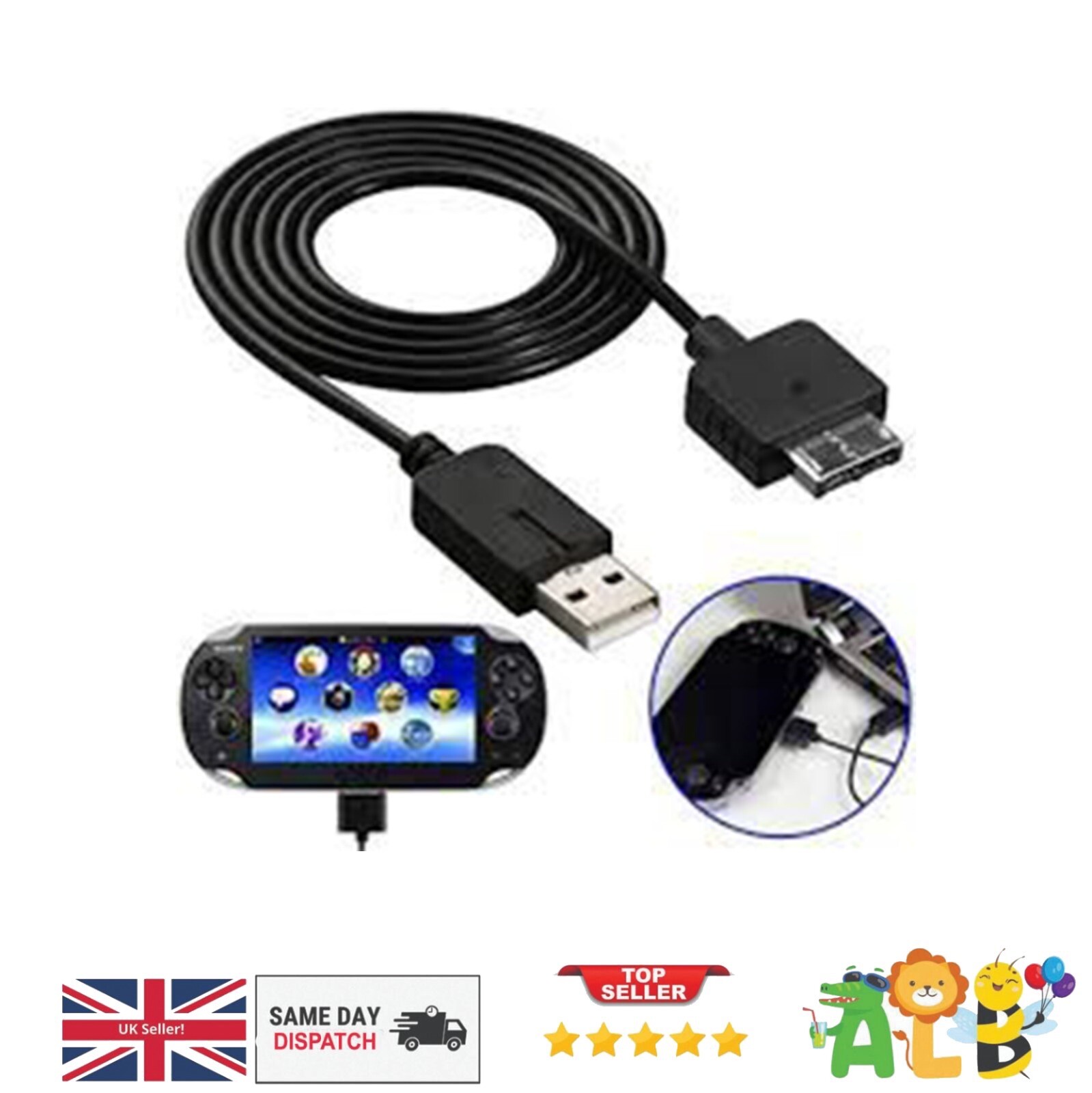 PS VITA USB Charging Charger Power Cable Lead PSV PLAYSTATION VITA 1000