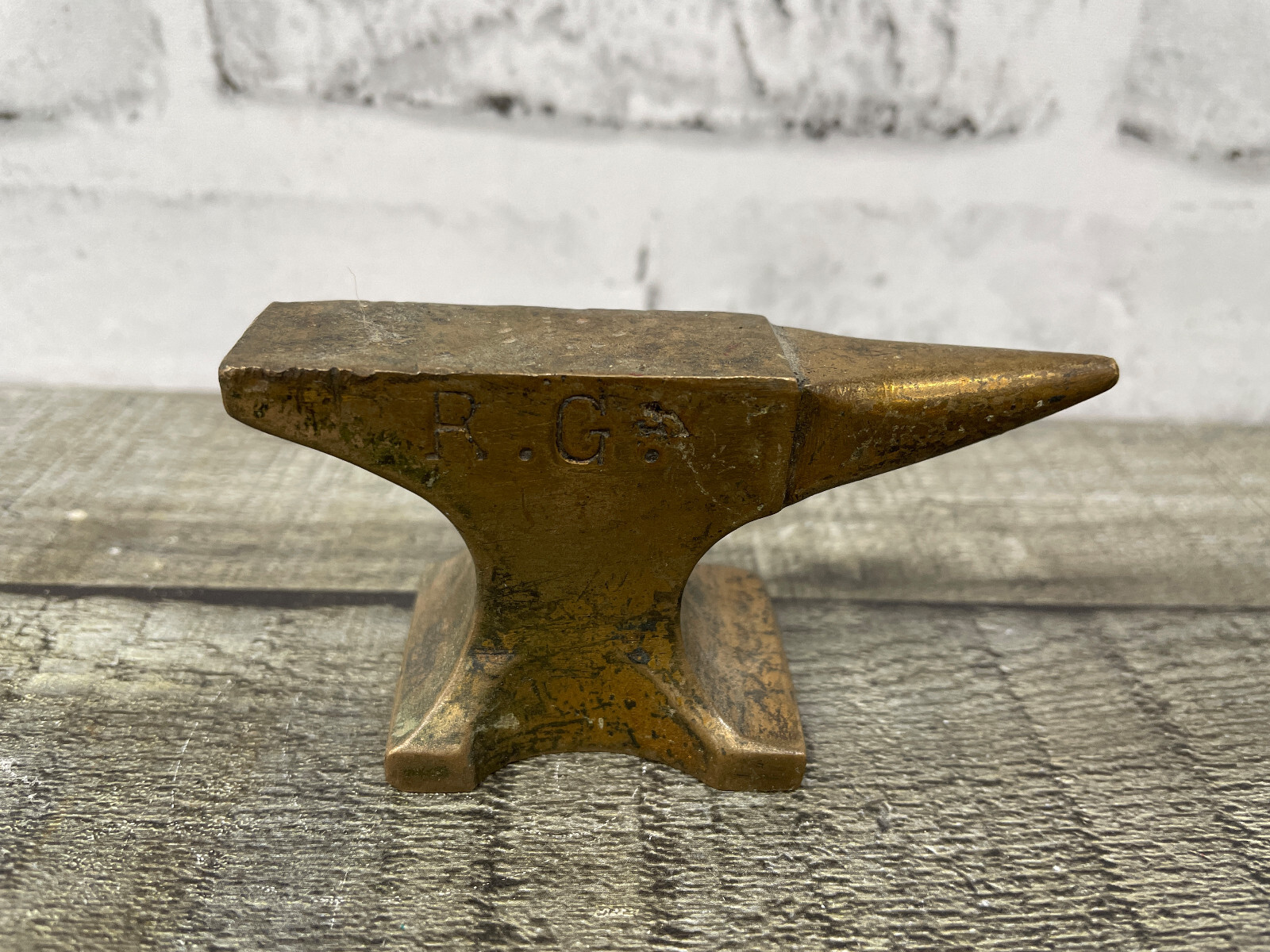 Mini Vtg Anvil R.G. Blacksmith Salesman Sample/Advertising Paperweight