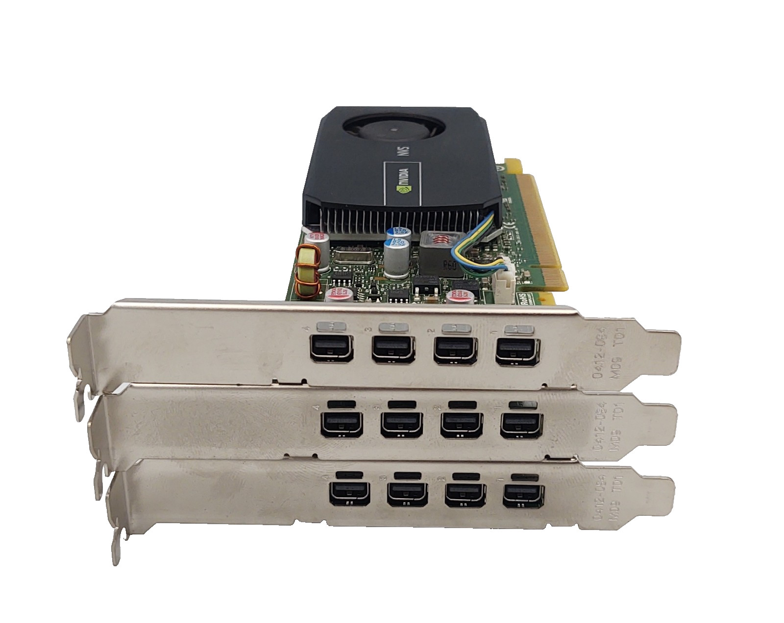 LOT OF 3 NVIDIA Quadro NVS 510 2 GB DDR3 PCI Express 2.0 x16 Desktop Video Card