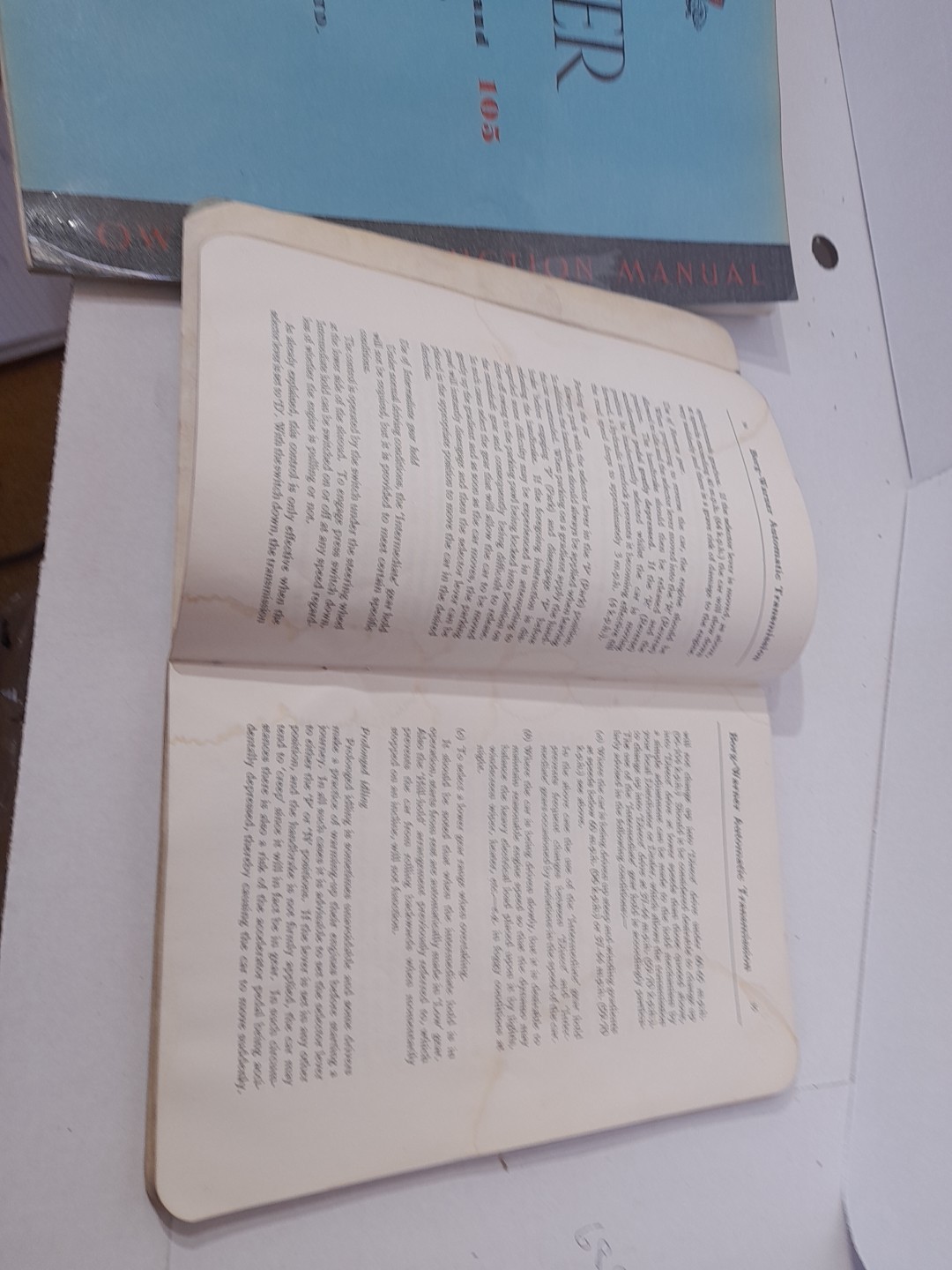 Rover 2 Litre Mk 2 Owners Manual