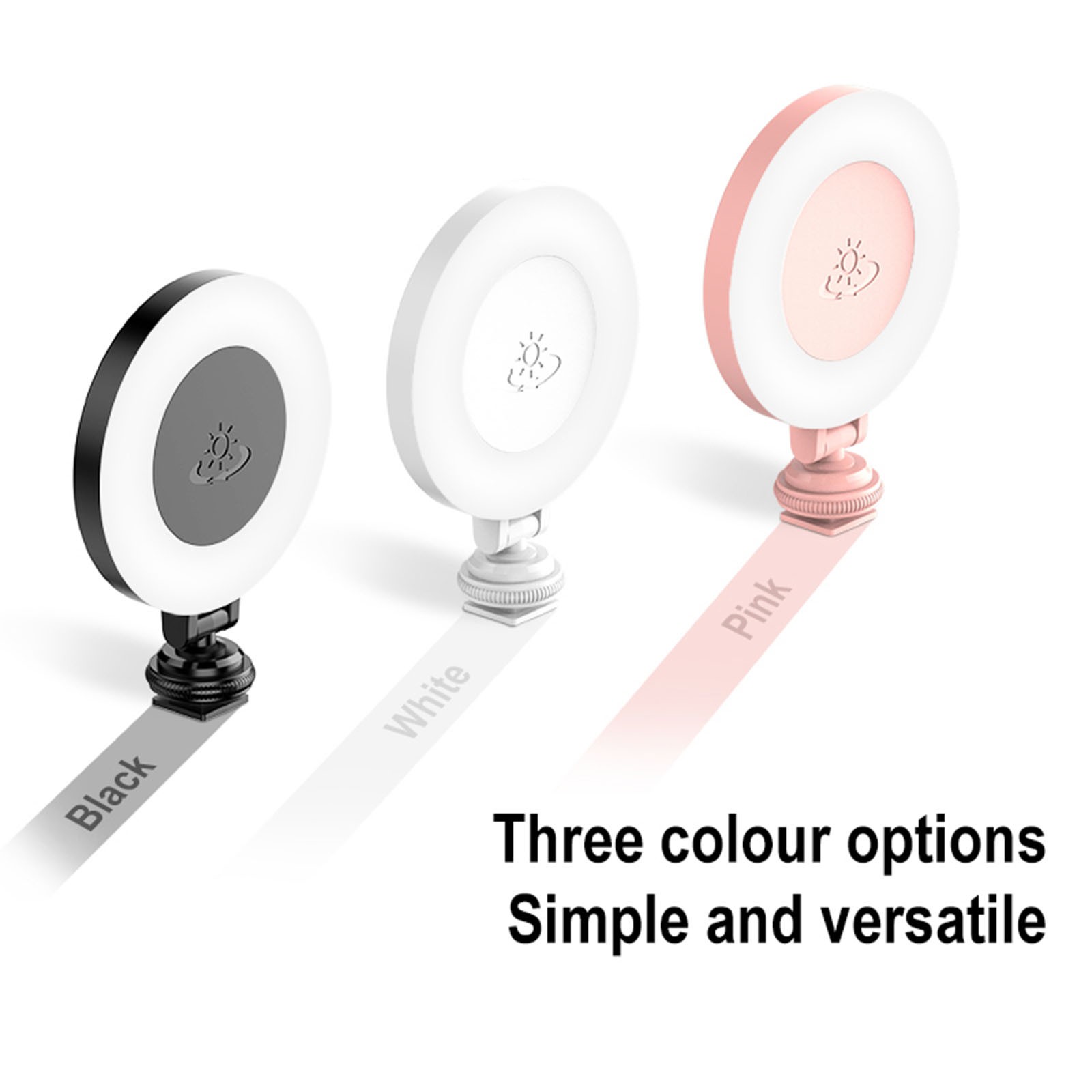 360 Rotatable LED Ring Light Video Light Portable Selfie Makeup Fill Light