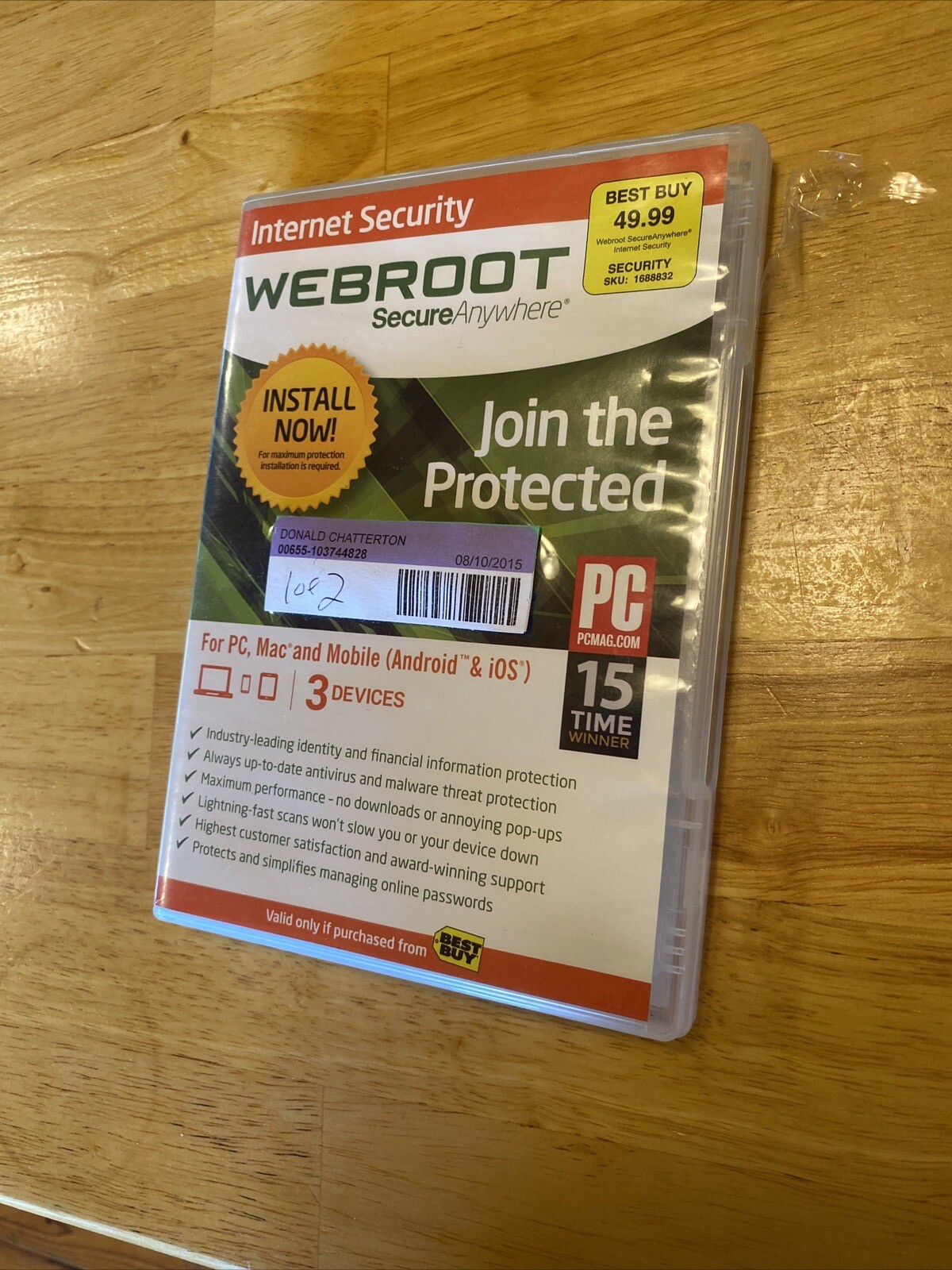 Webroot Secure Anywhere PC Software Has Code