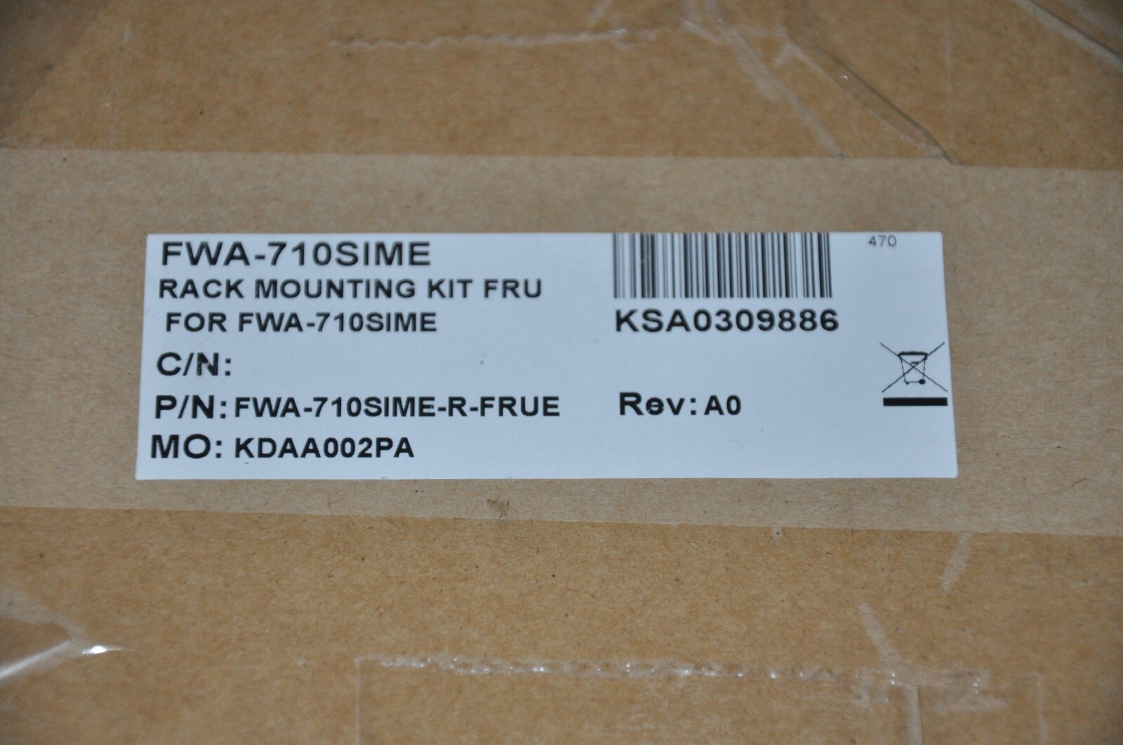 Advantech FWA-710E Openscape 19" Tray for Rack Mounting L30220D0600A042 X05