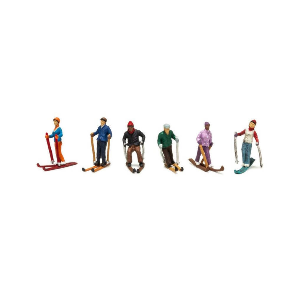 Woodland Scenics HO A1967 Snow Skiers (6 Pieces)