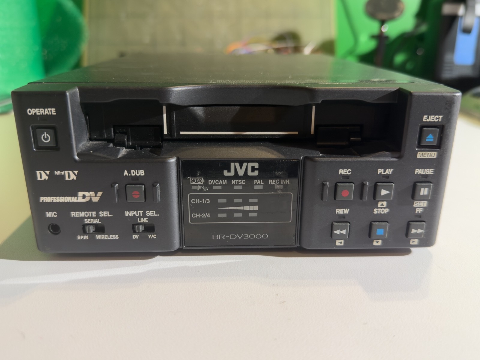 JVC BR-DV3000 MiniDV DVCAM DV Deck FireWire 4-Pin Motor Error As-Is
