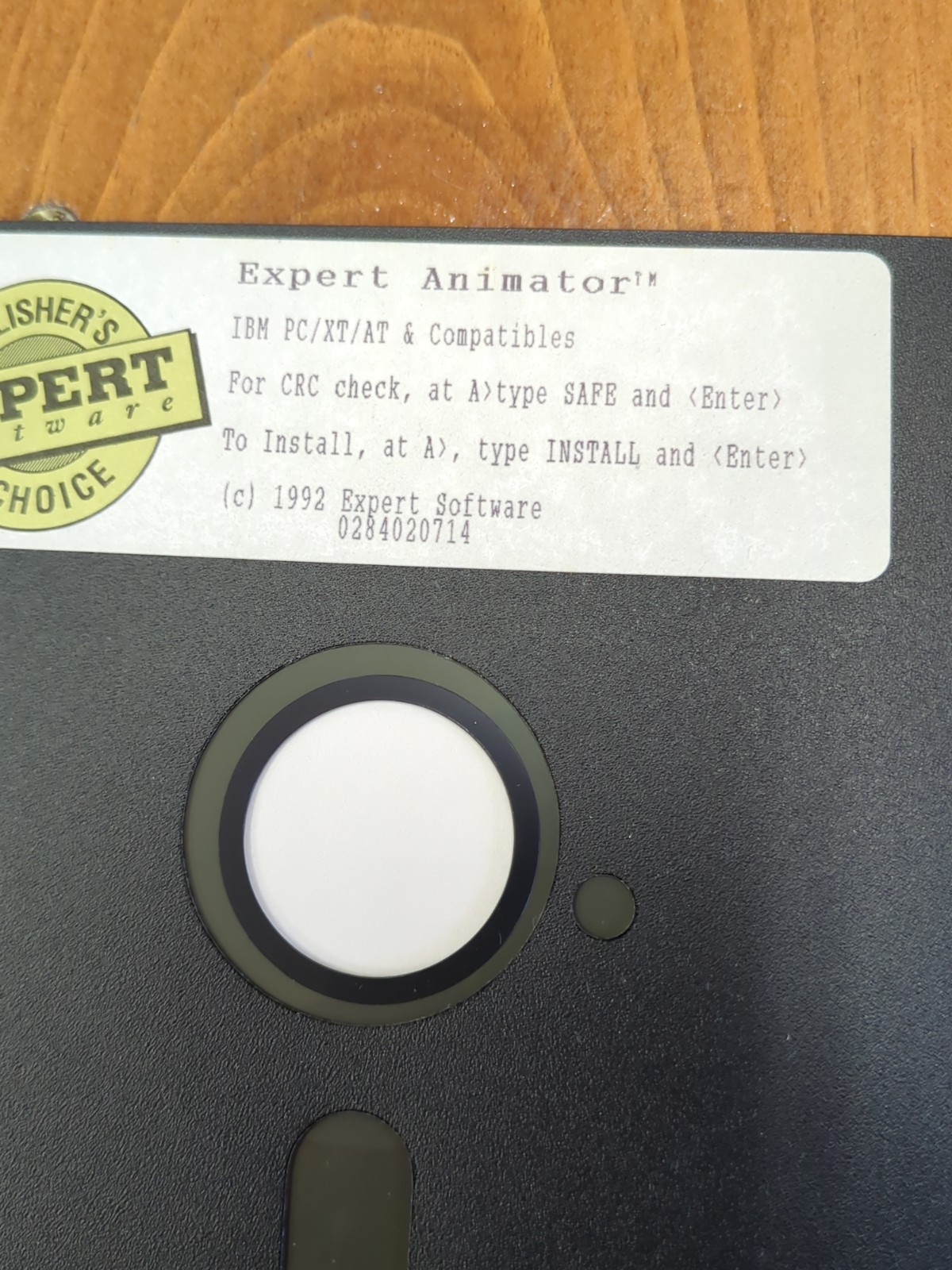Vintage Expert Animator Floppy Disk IBM PC Game Untested