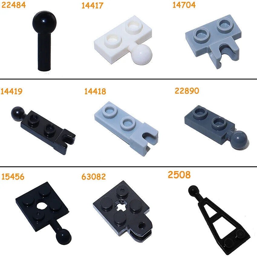 Ball Parts Socket Pieces Trailer Hitches For Lego Technic 14419 22484 14704 New