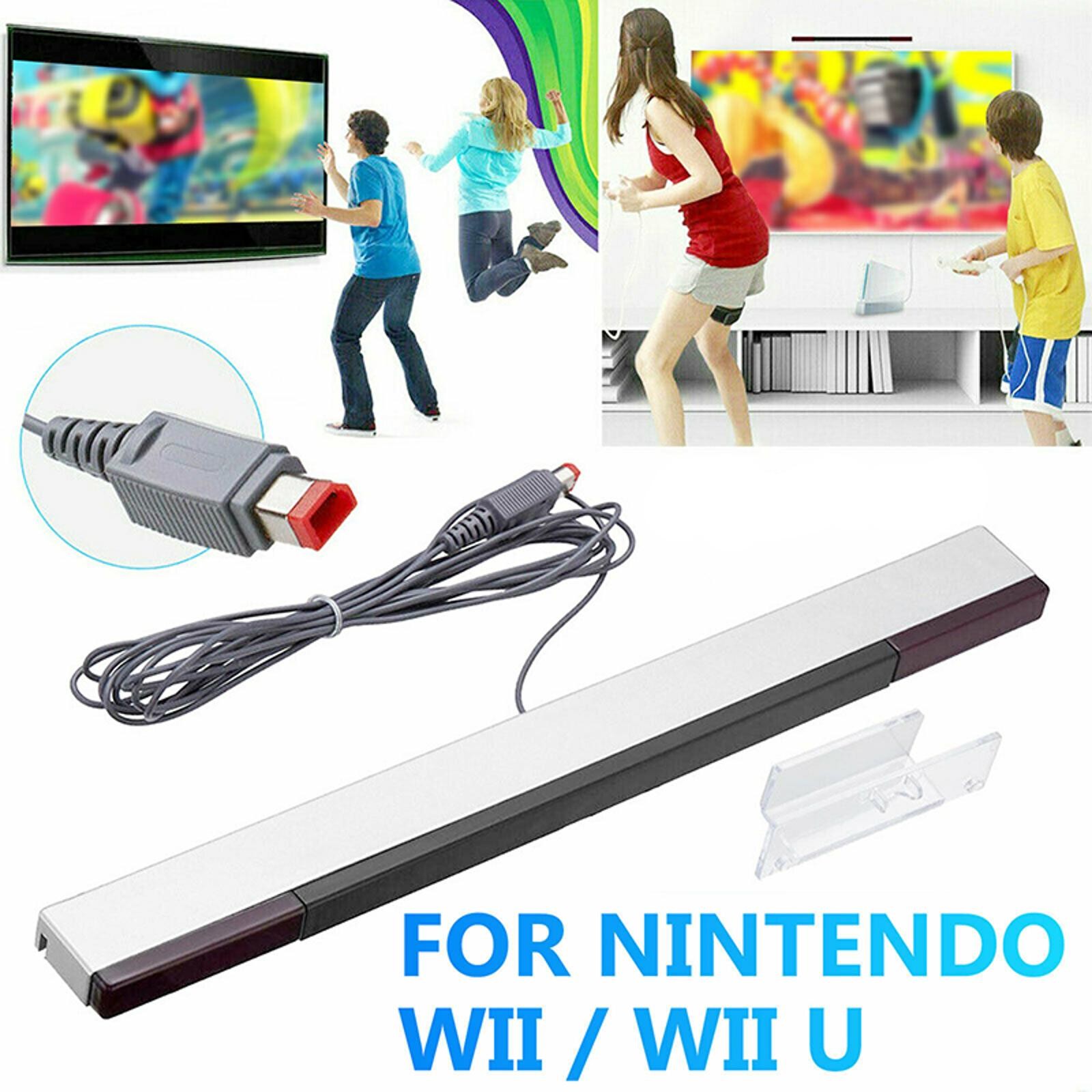 For Nintendo Wii & Wii U Controller Wired IR Infrared Ray Inductor Sensor Bar d