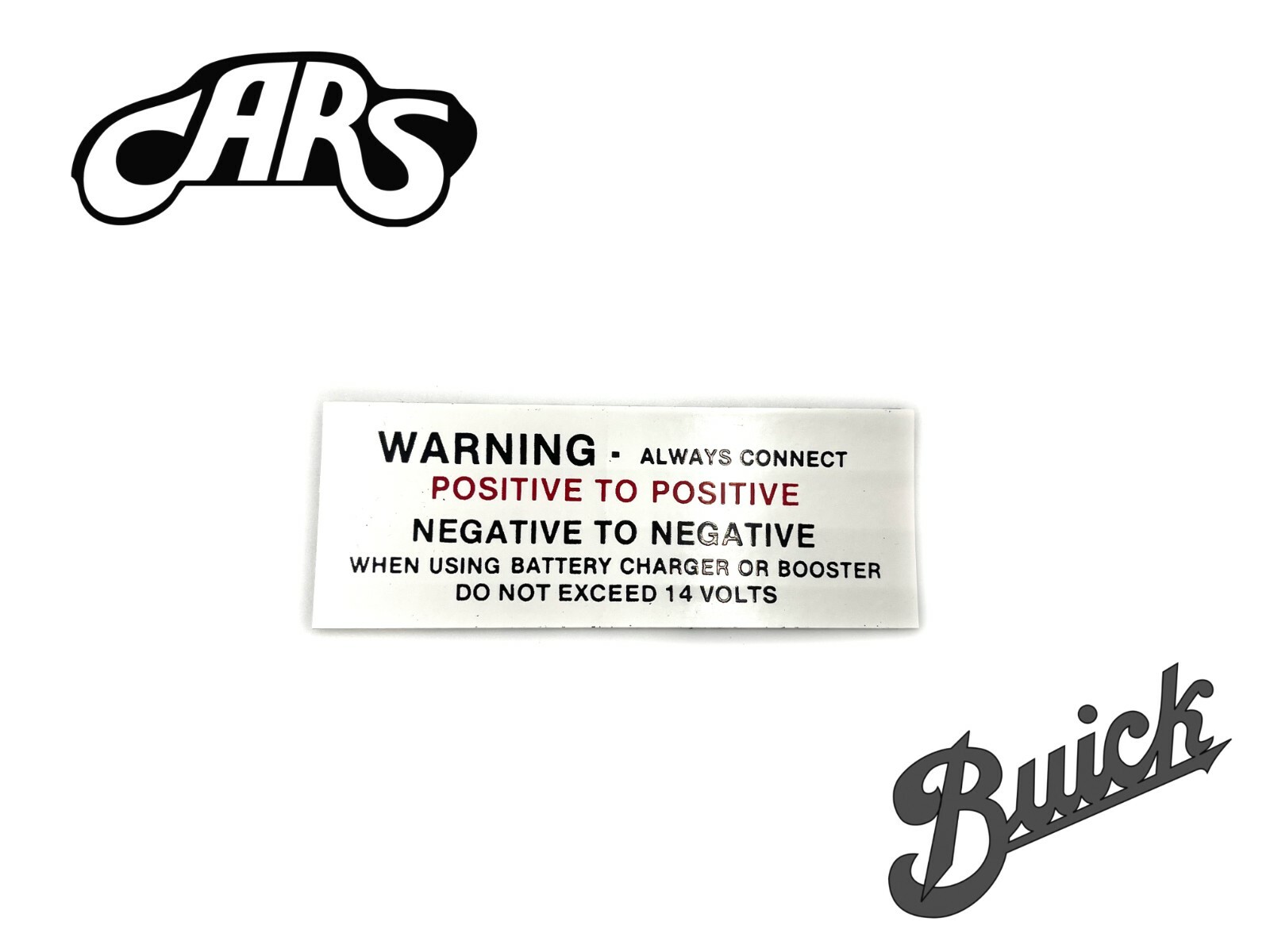 1965-1966 Buick Riviera | Battery Warning Decal | New