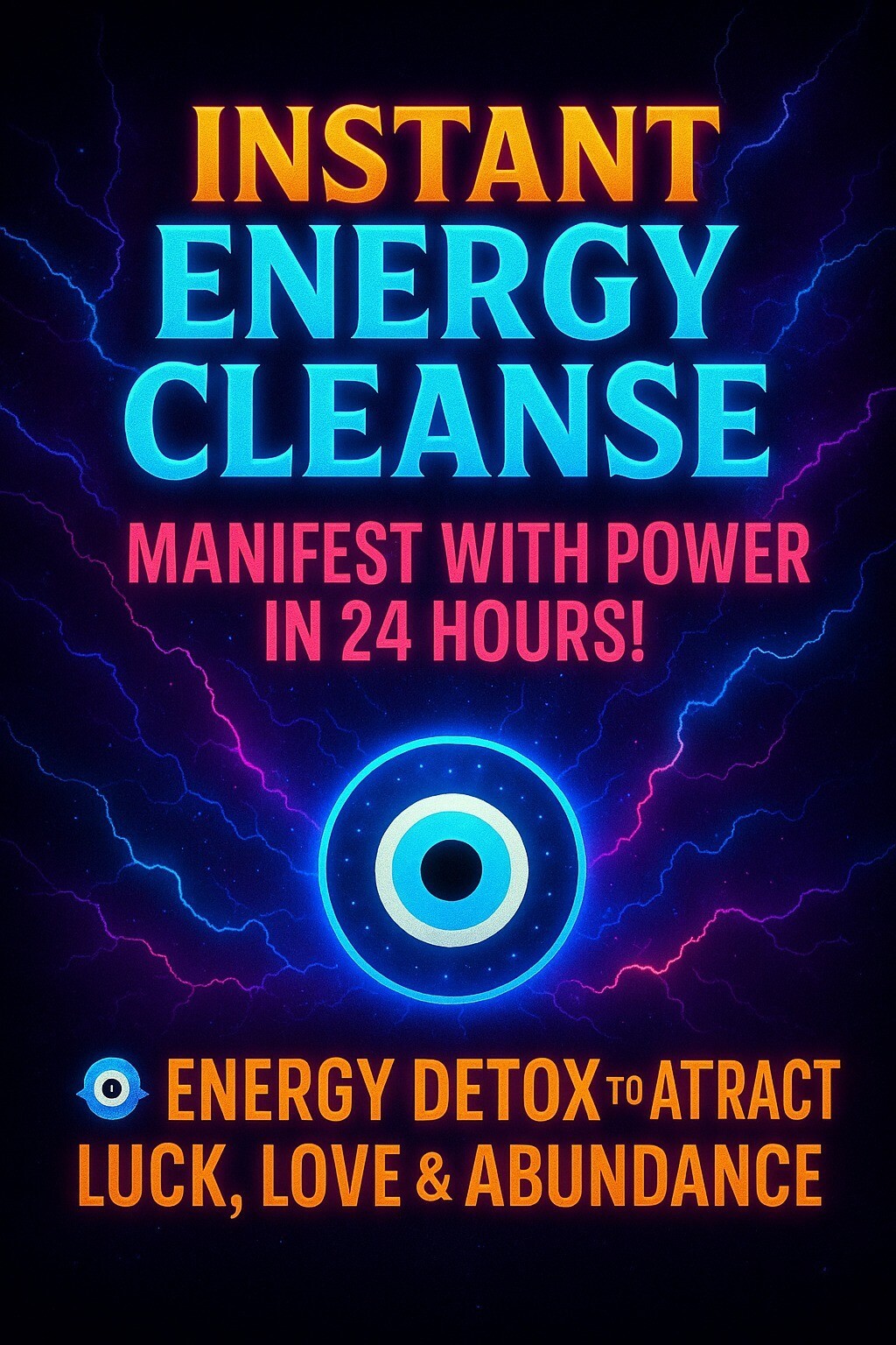 🌟 Instant Energy Cleanse - Manifest with Power in 24 Hours!