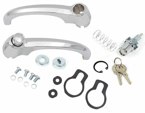 55 2nd 56 57 58 59 Chevy 3100 GMC Truck Chrome Exterior Door Handles, Pr w/lock