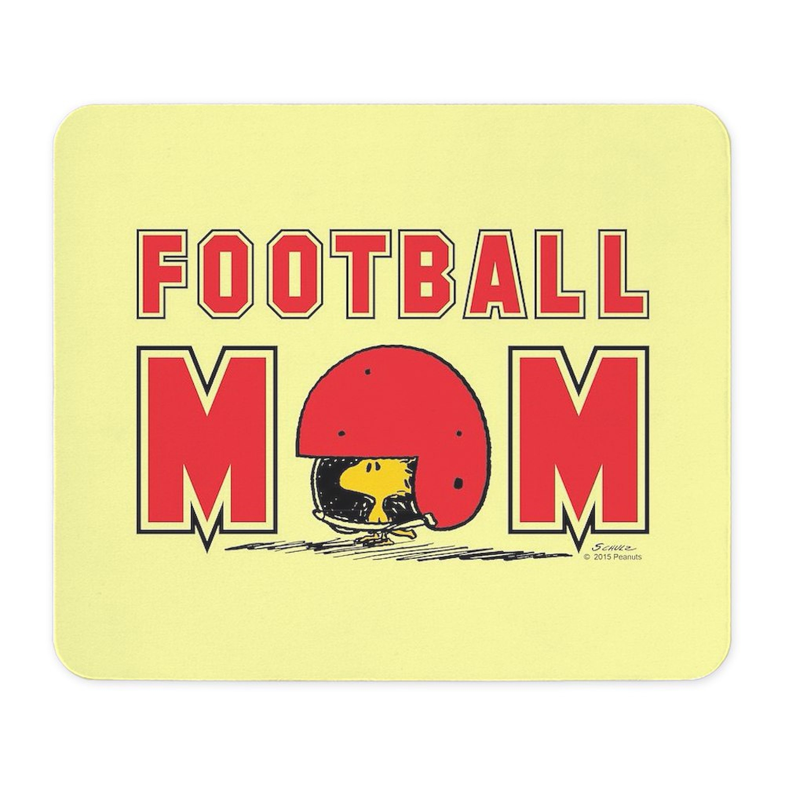 CafePress Woodstock Football Mom Full Bleed Mousepad  (1927513207)