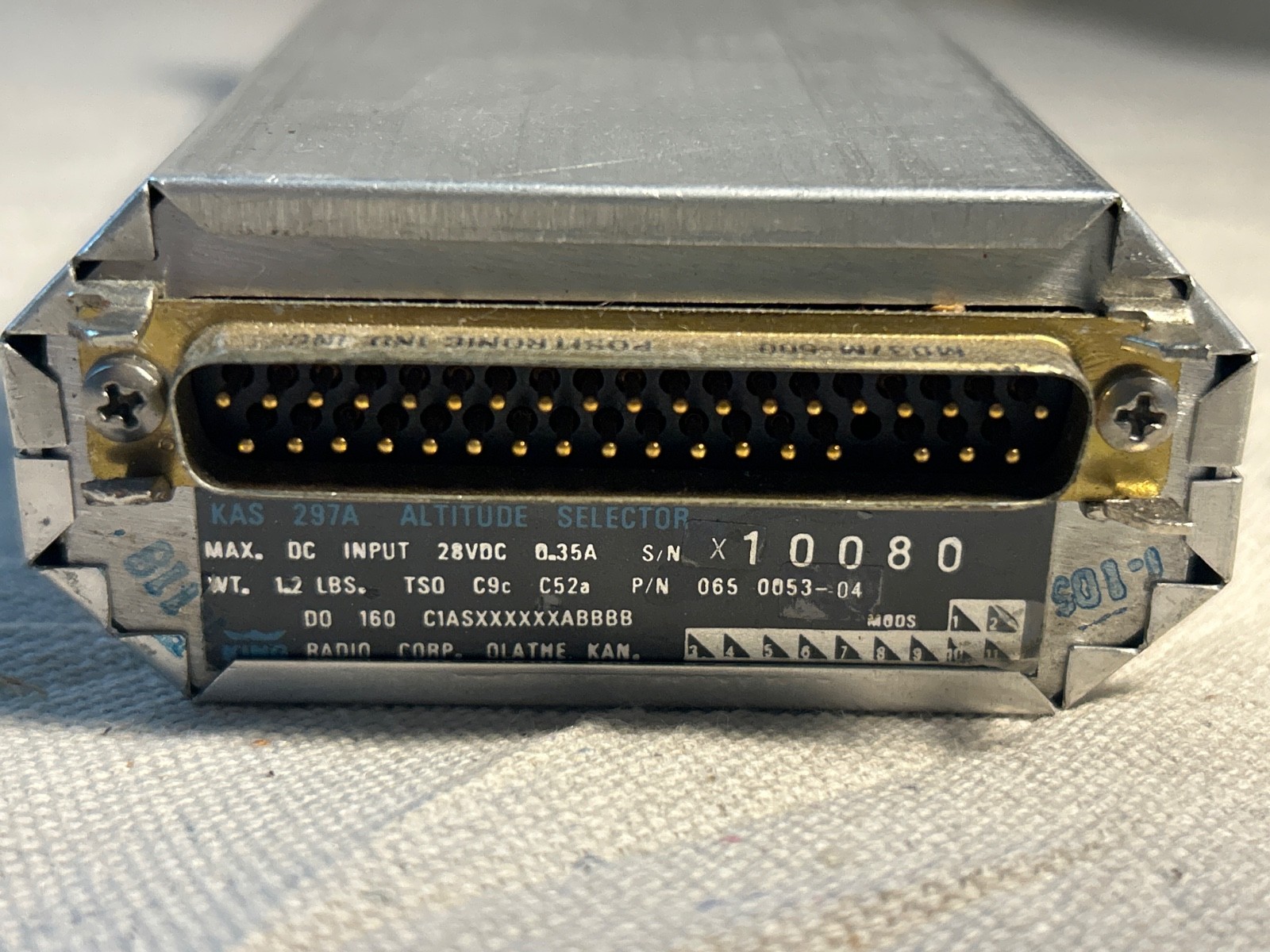 KAS297A 063-0053-04 Altitude Select