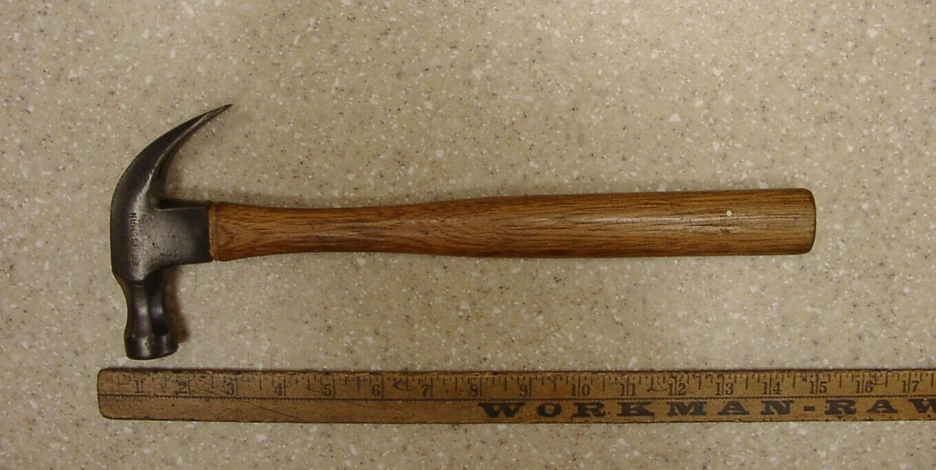 Vntg Craftsman Curved Claw Hammer,1lb.4.7oz.,XLINT Steel,With Sound Solid Handle