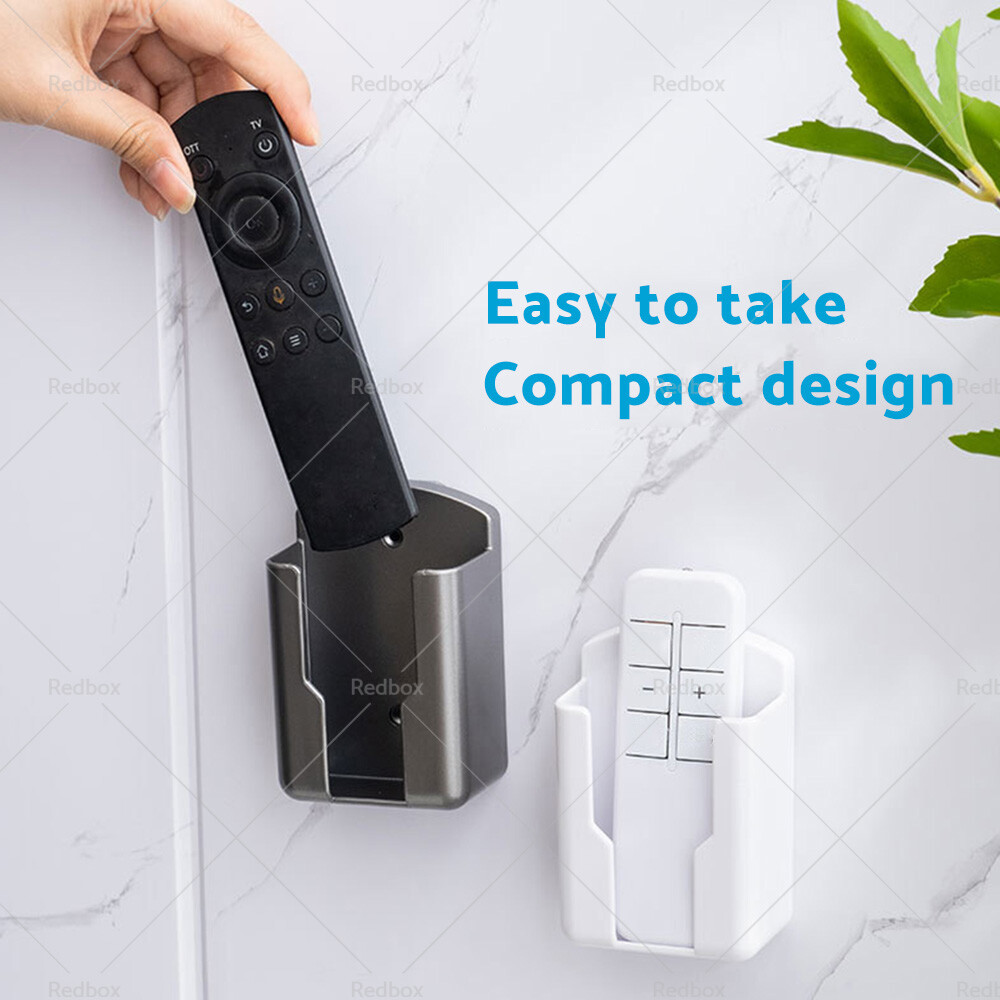 Universal White Air Conditioner Remote Control Holder Wall-Mounted Storage