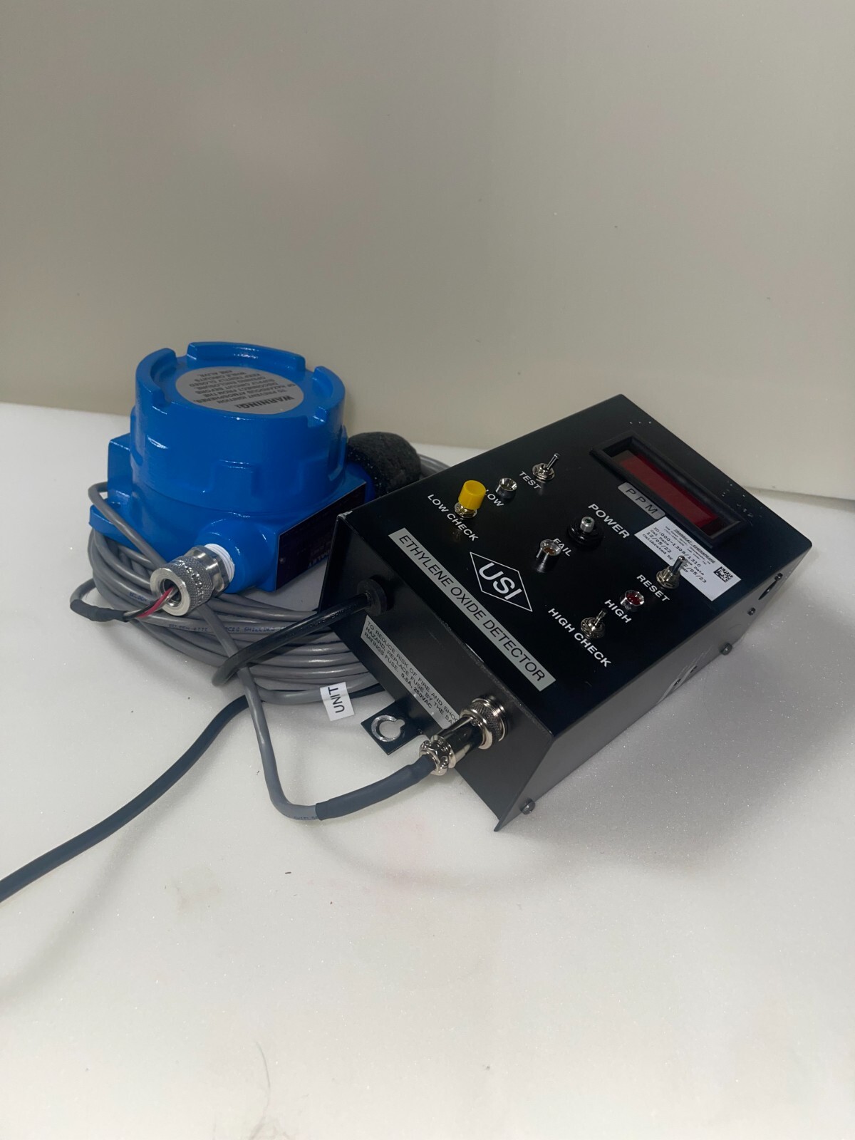 NEW OPEN BOX USI Ethylene Oxide Detector with Controller - New – Open box