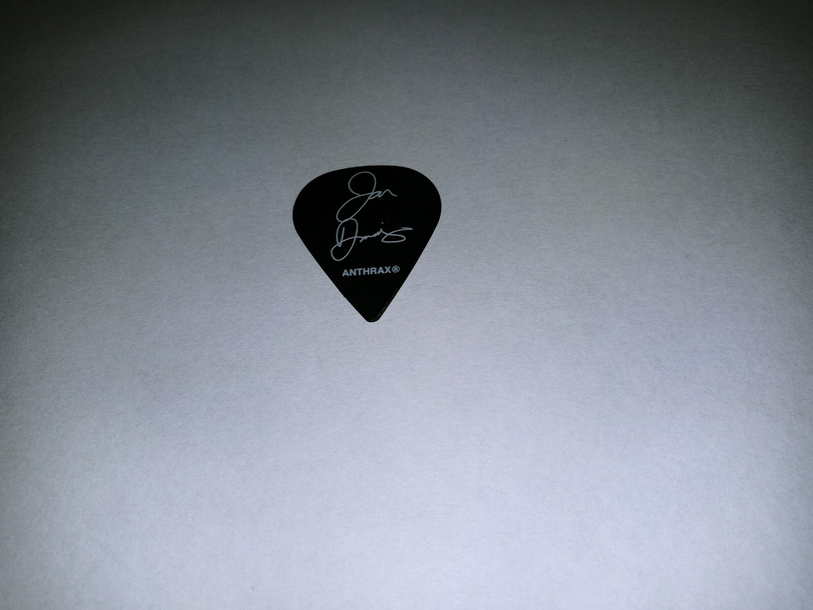 ANTHRAX Jon Donais Sig 40th Anniversary 2023 Concert Tour Stage Used GUITAR PICK