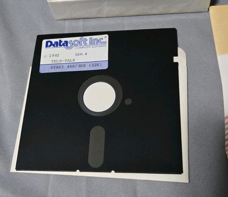 Rare 1982 TELE-TALK by DataSoft Telecommunications Software Atari 400/800 32K