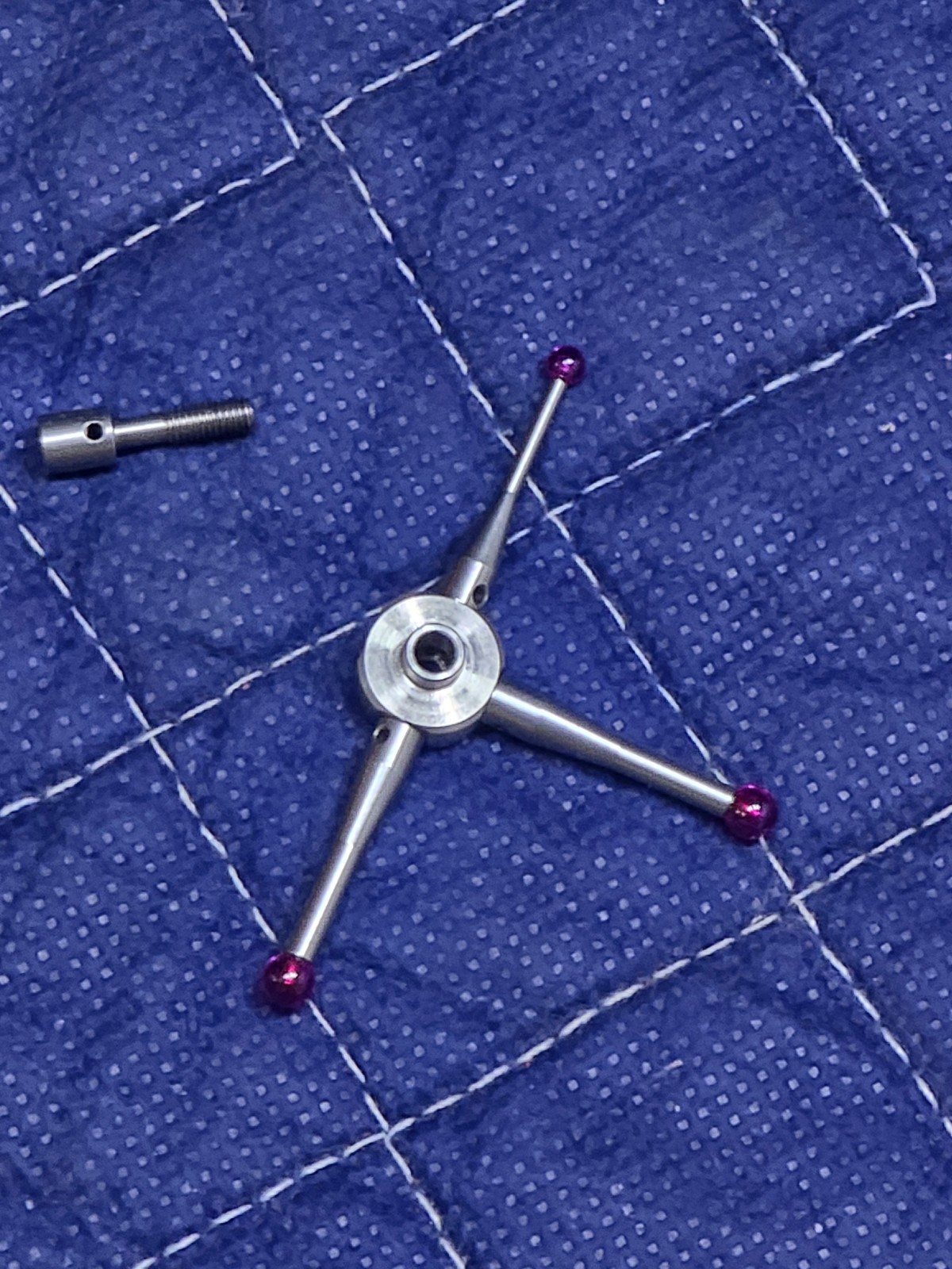 3 Touch Probe Tips: Ruby Ball 4mm, 4mm, and 3mm, extension, and Hub