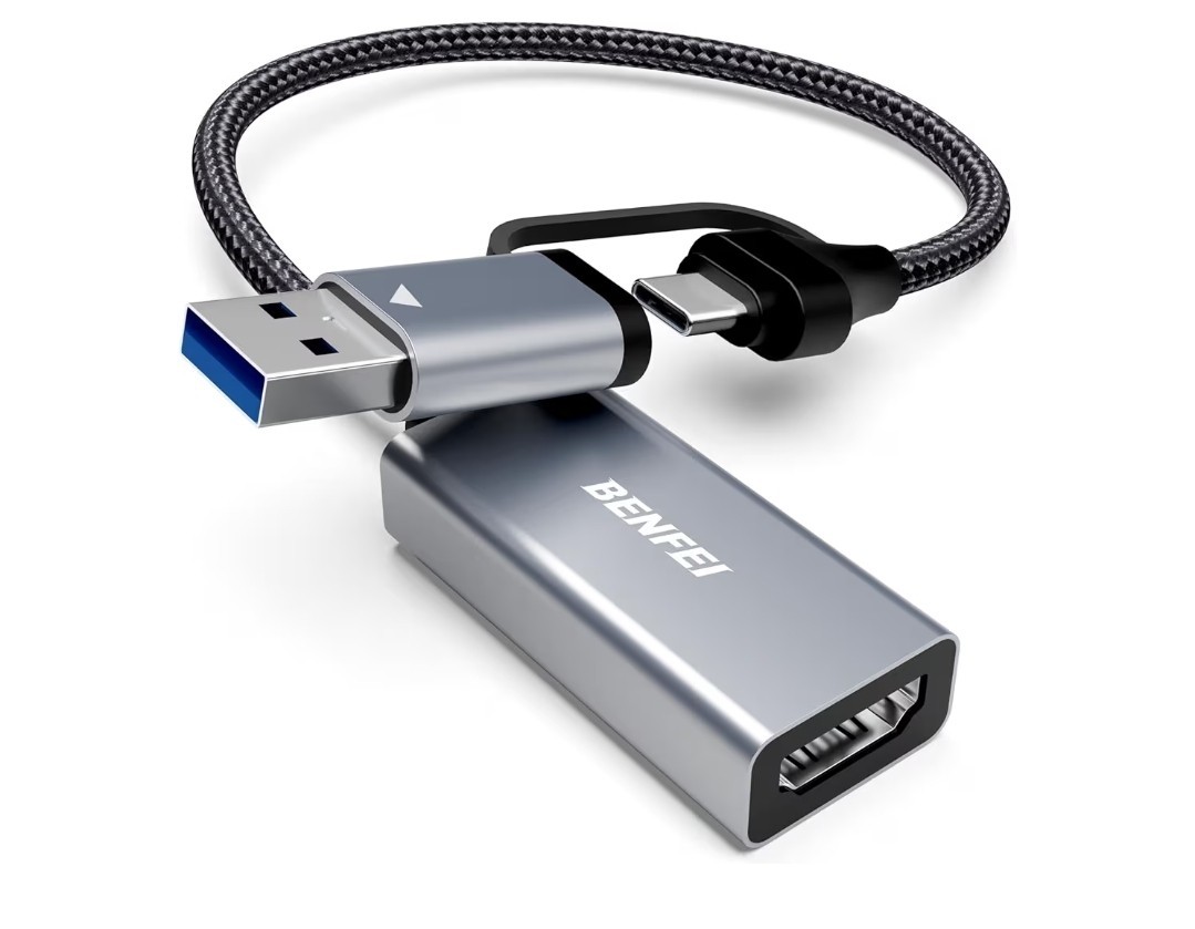 BENFEI Video/Audio Capture Card Supporting 1080P 60FPS for Streaming, Recording