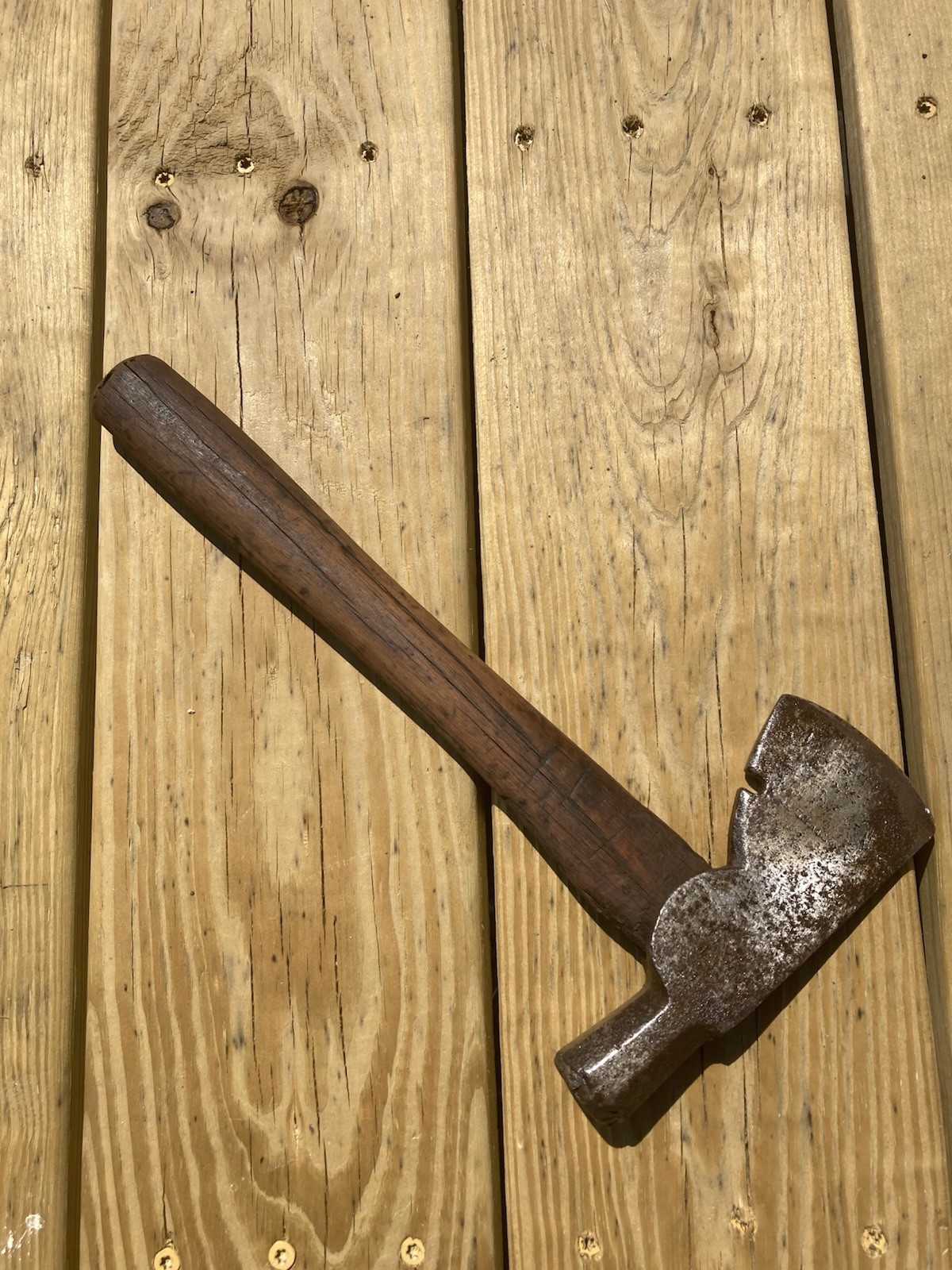 Vintage Half Hatchet Unmarked Riggers Carpenters Hammer Axe Head Tool