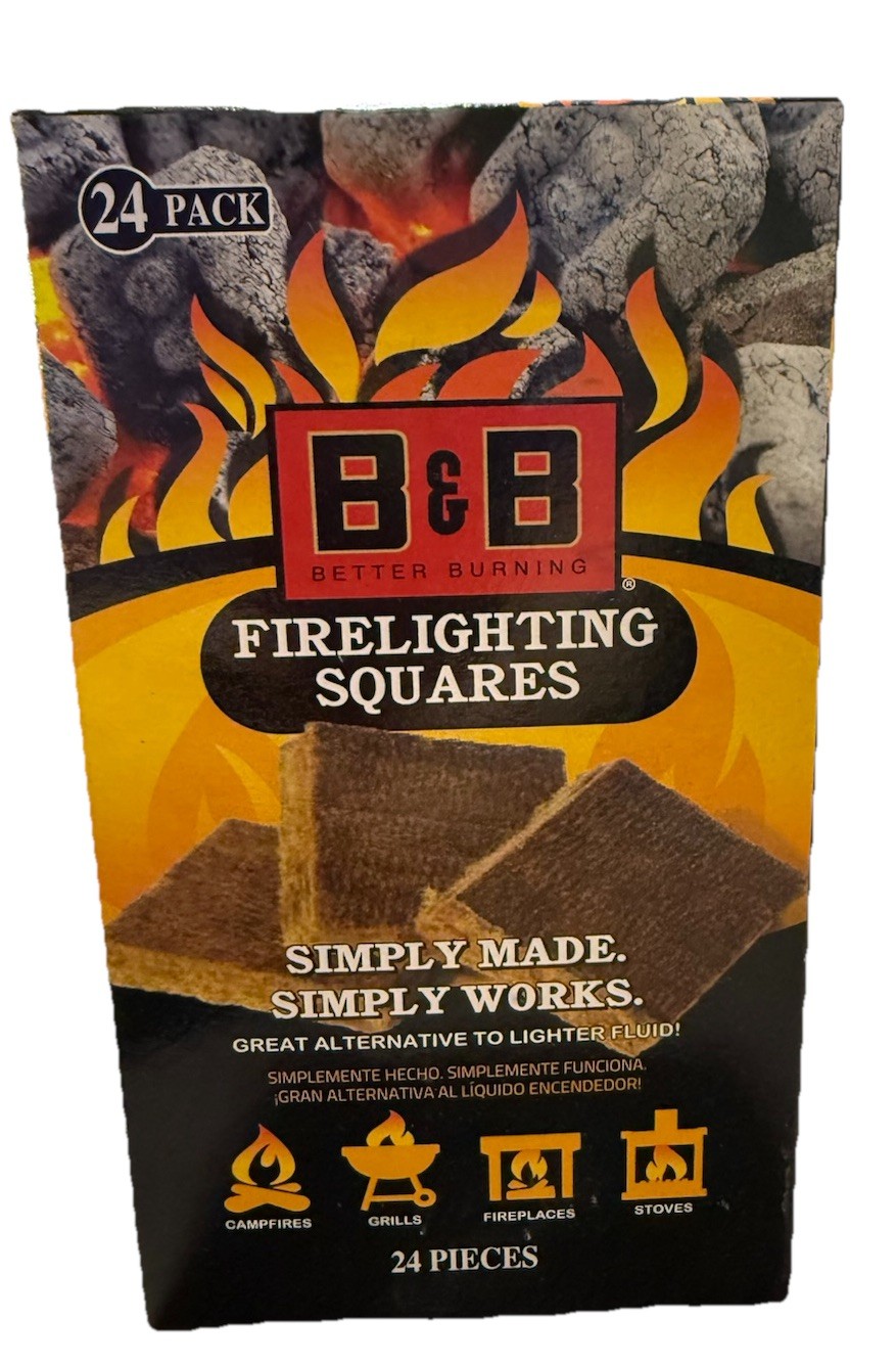 B&B Sure Start Fire Lighting Squares NEW