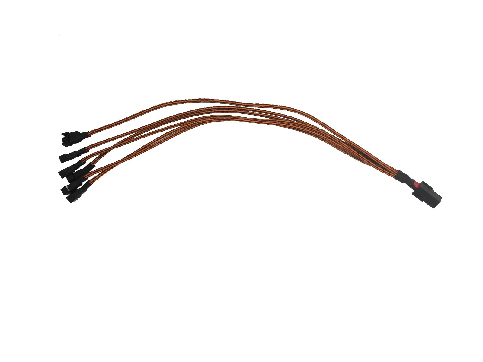 Deep In The Mines 6 Pin PCI to 6 Fan Connectors 22 AWG 17 Inch Length