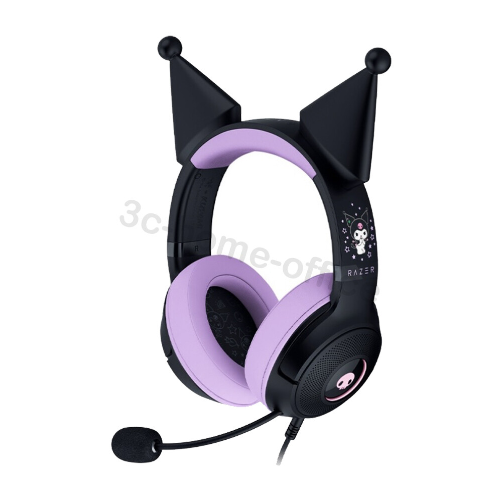 Razer x Sanrio Kuromi Kraken V2 Wired Headset Headphone Limited Edition