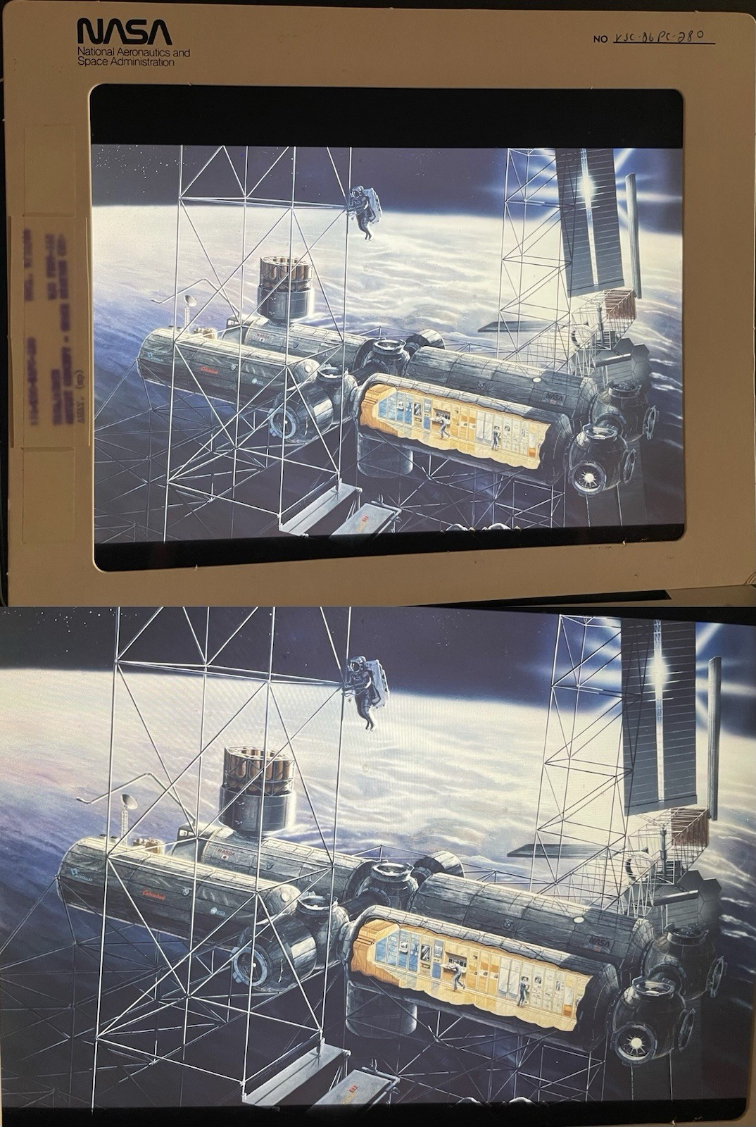 1972-1990 NASA Space Shuttle Program 100+ Large Transparency Presentation lot