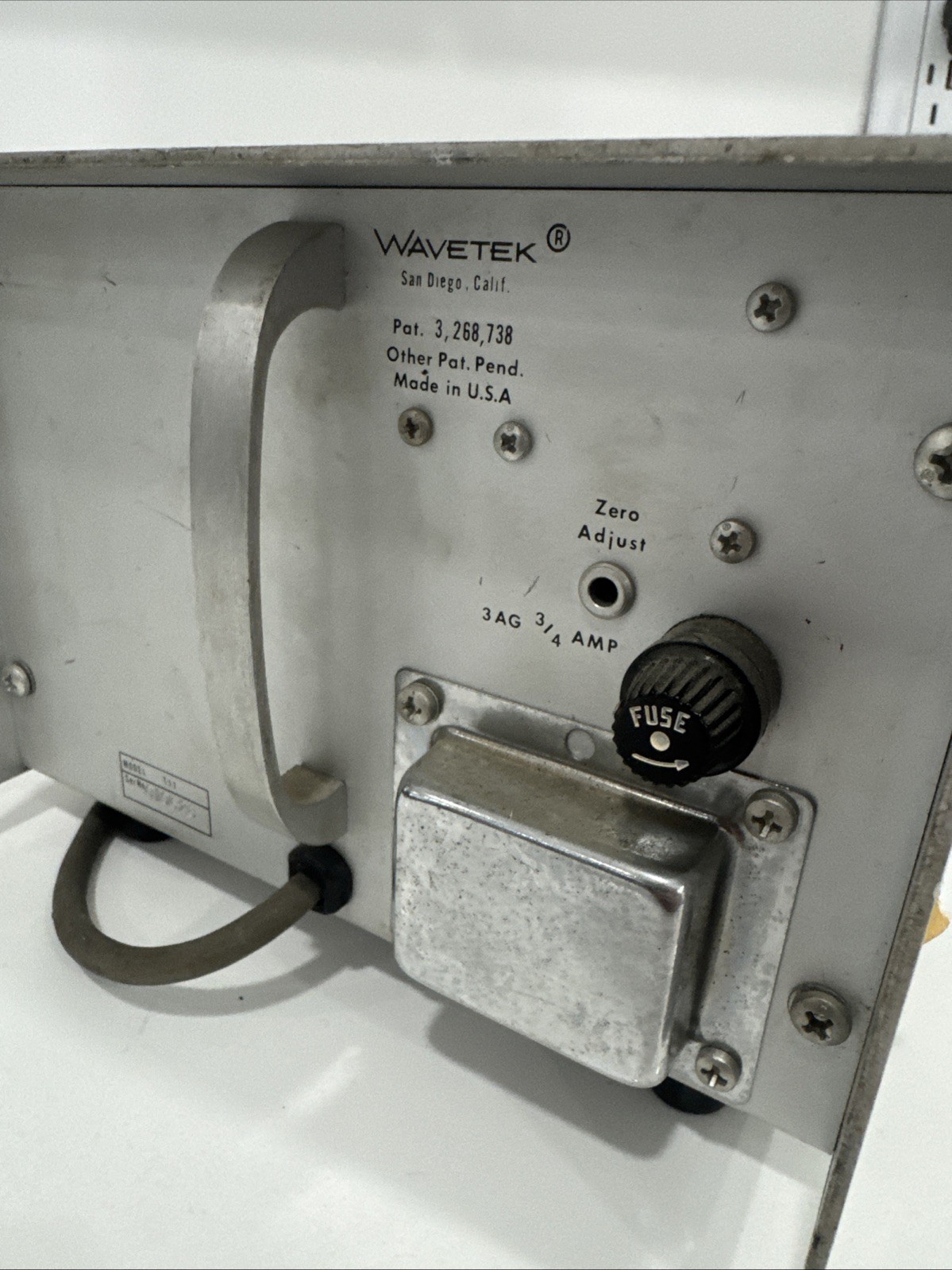 WAVETEK VOLTAGE CONTROLLED GENRATOR VCG MODEL 111- Untested