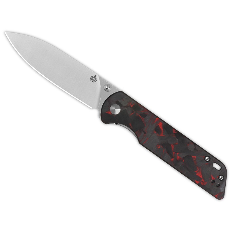 QSP Parrot V2 Liner Lock Pocket Knife 3.25" D2 Steel Blade w/ Micarta/G10 Handle