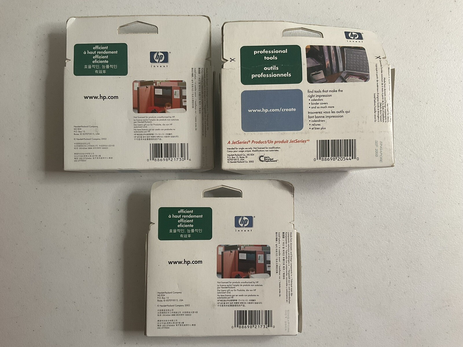 HP10 Printhead Set - C4800A, C4801A, C4803A - Exp. 2005