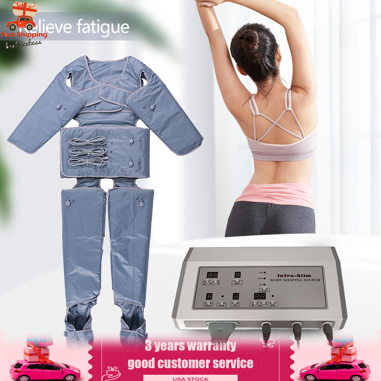 Pressotherapy Lymphatic Drainage Full Body Slim Massage Blanket Suit Machine