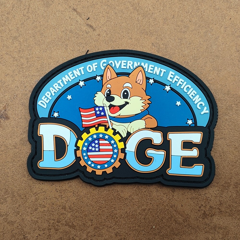 DOGE Trump Elon Musk PVC or Cloth MAGA Hook & Loop Morale Patch USA SELLER