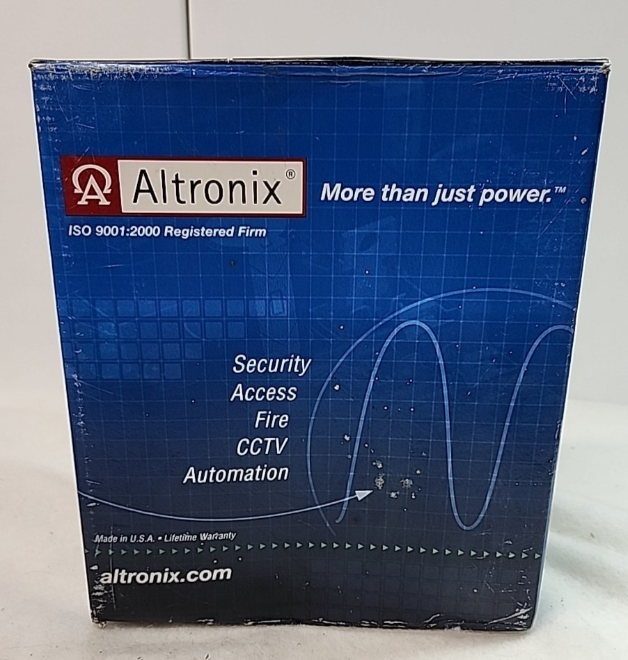 Altronix power supply/battery charger AL201 UL 12VDC @ 1.75 Amp Grey Made in USA