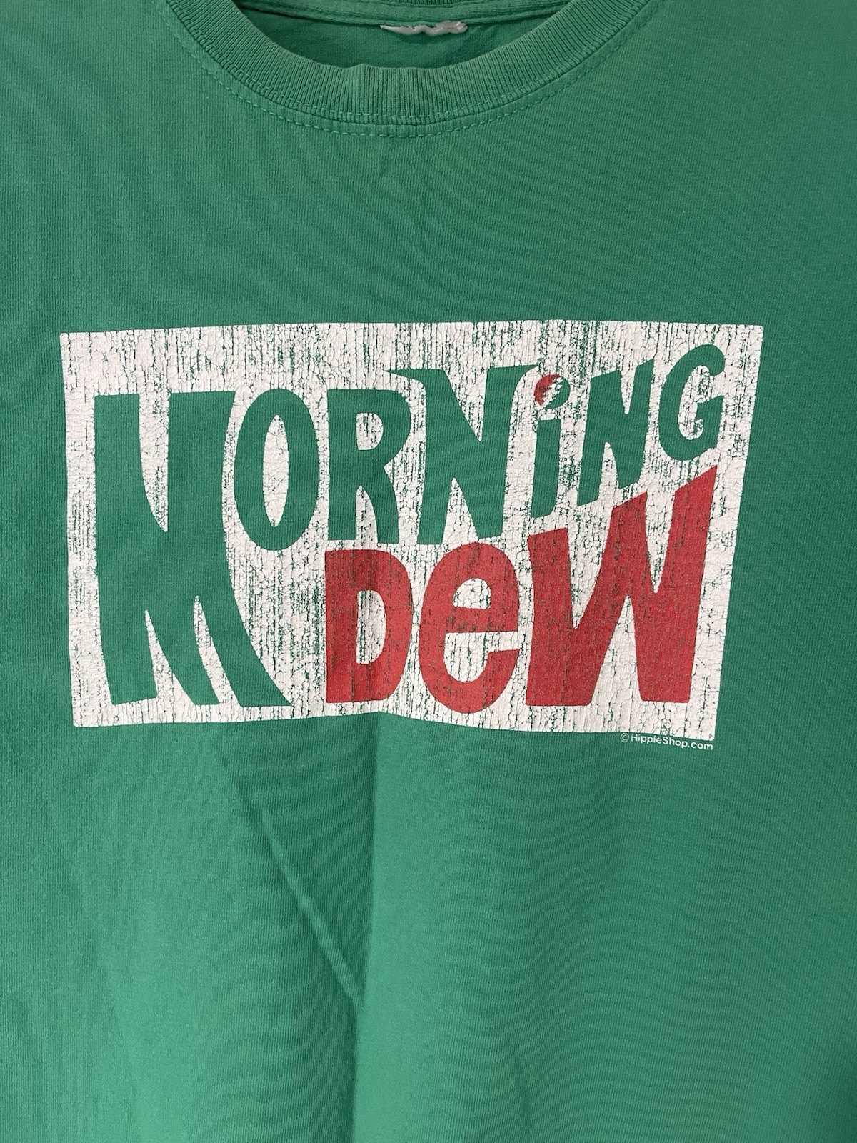 Vintage Grateful Dead Head MORNING DEW Concert Tour T-shirt XL Jerry Garcia Rock
