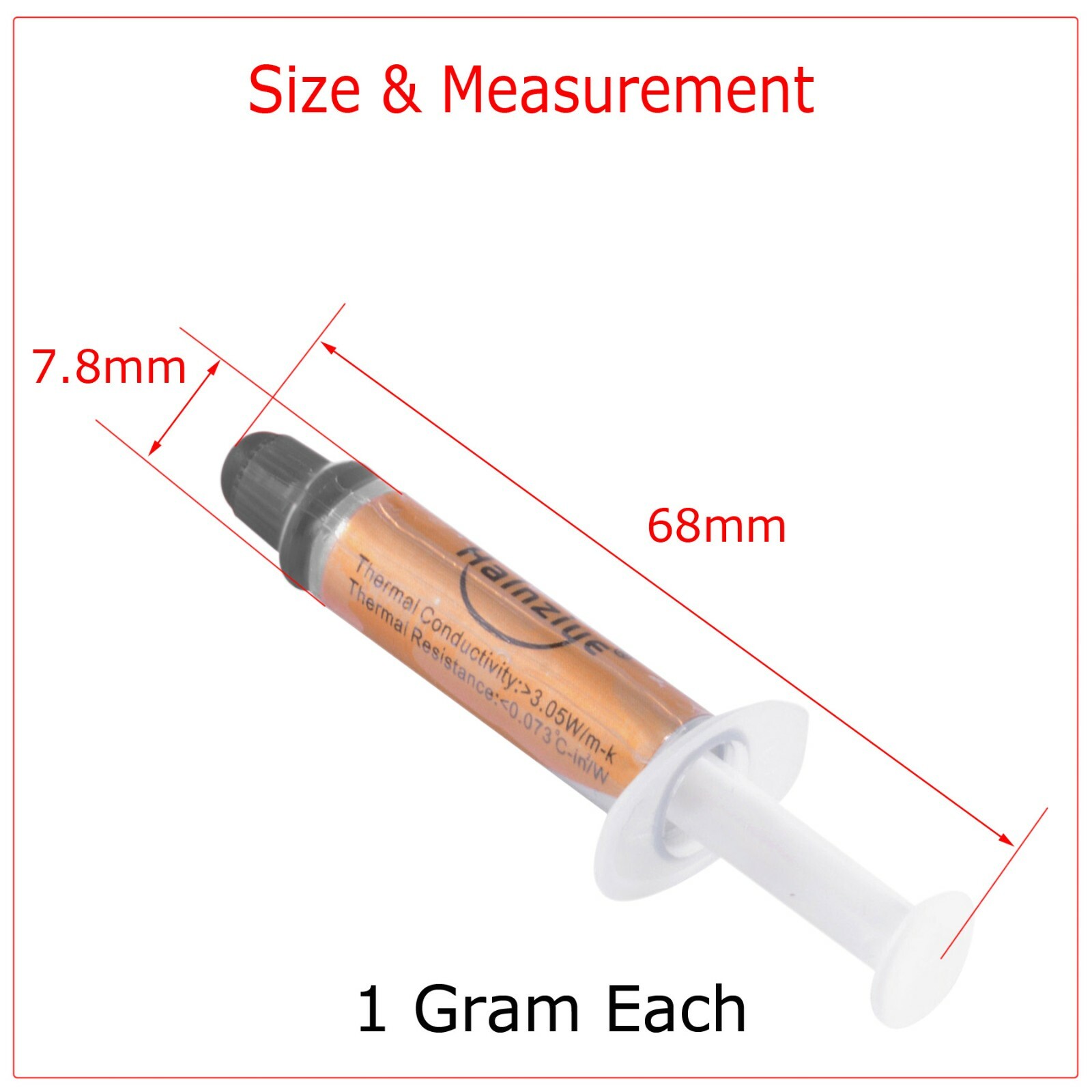 High Performance Silver Thermal Grease CPU Heatsink Compound Paste Syringe