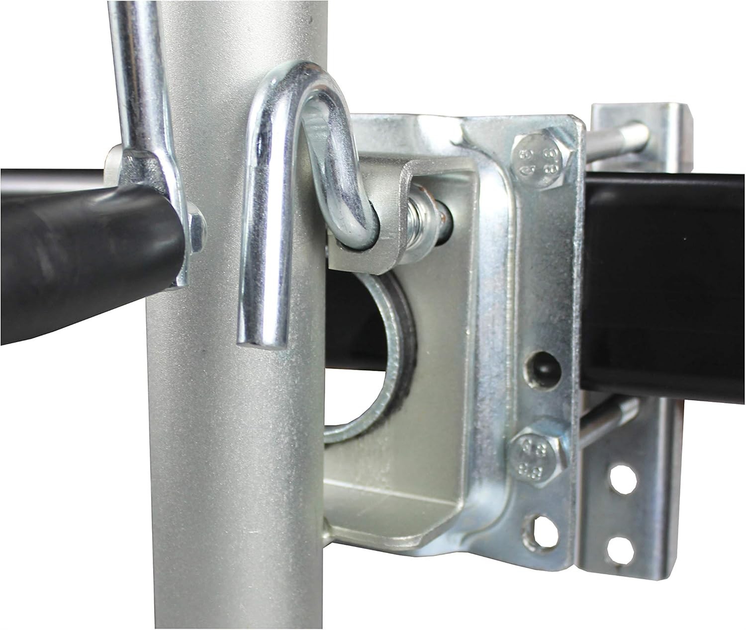 Mobile Trailer Support Jack with Side Wind Handle & Swing-Back Design