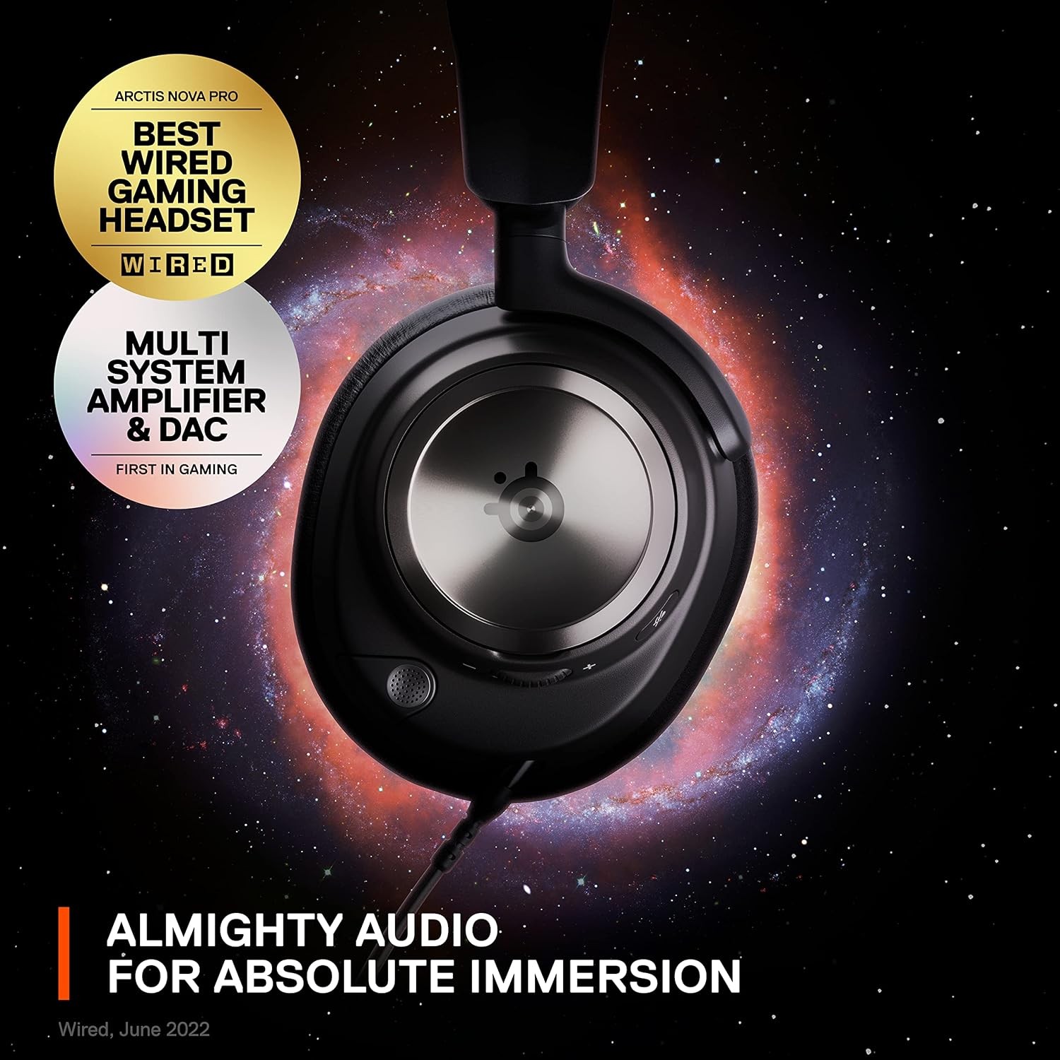 SteelSeries Arctis Nova Pro Wired Headset for PC Black Certified Refurbished