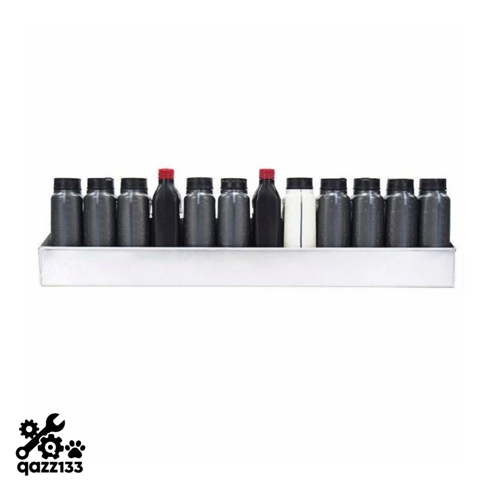 Aluminum Oil Shelf 12 Quart Bottle Caddy Storage Organizer For Trailer Shop