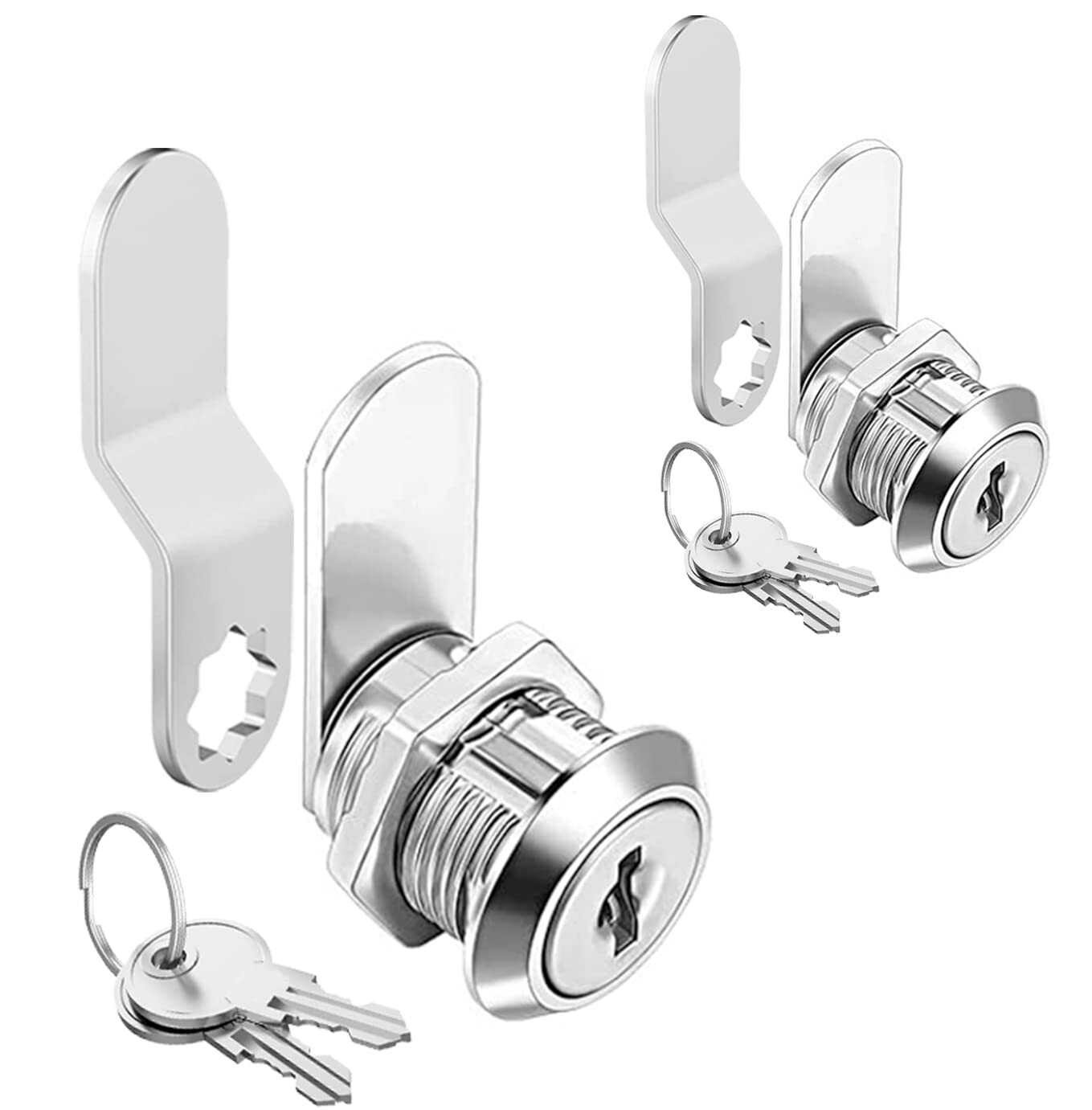 Cam Lock RV Storage Locks Keyed Alike, 5/8" Fits 3/8" Max Door Thickness
