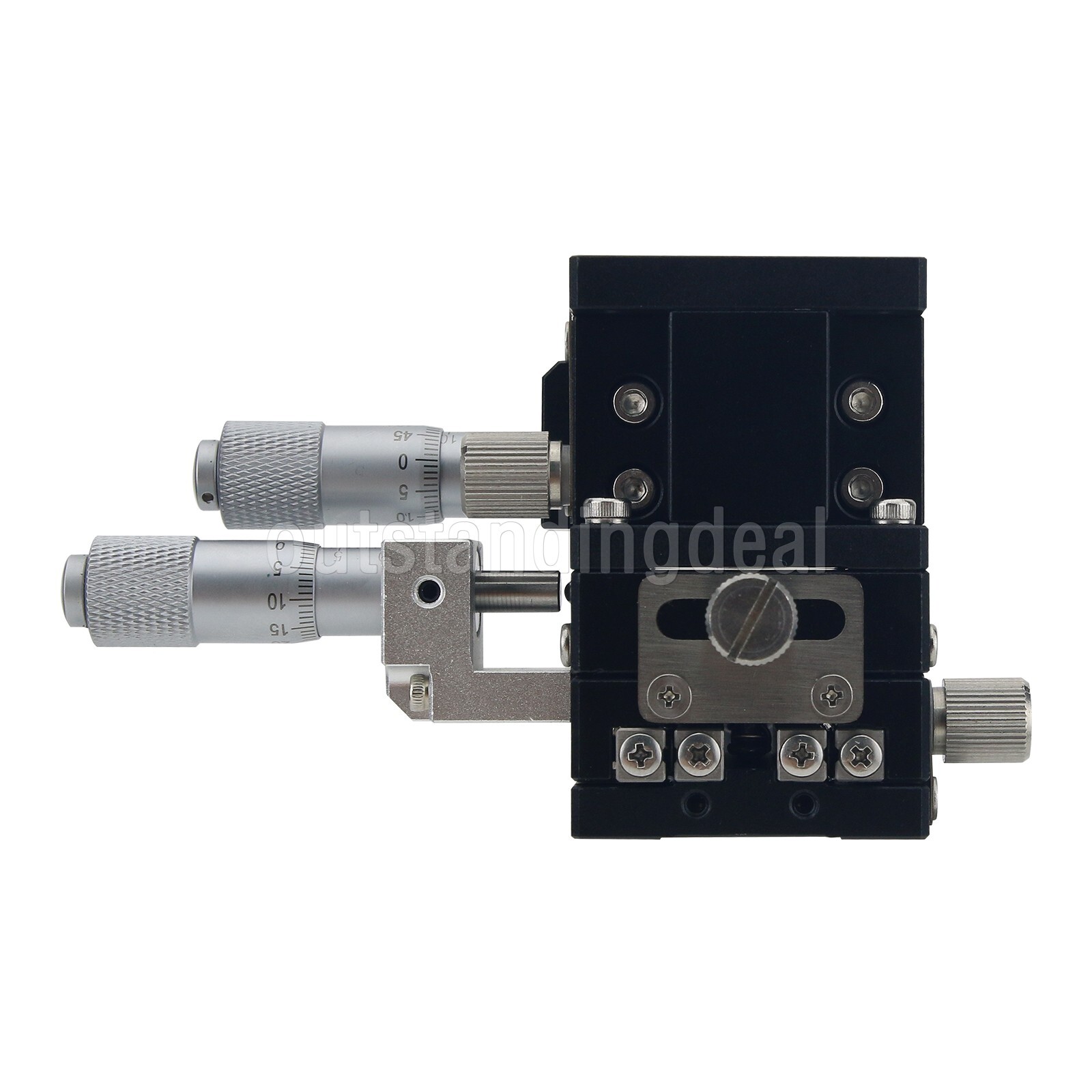 40x40MM XYZ Axis Sliding Stage Manual Sliding Table with Central Micrometer os67