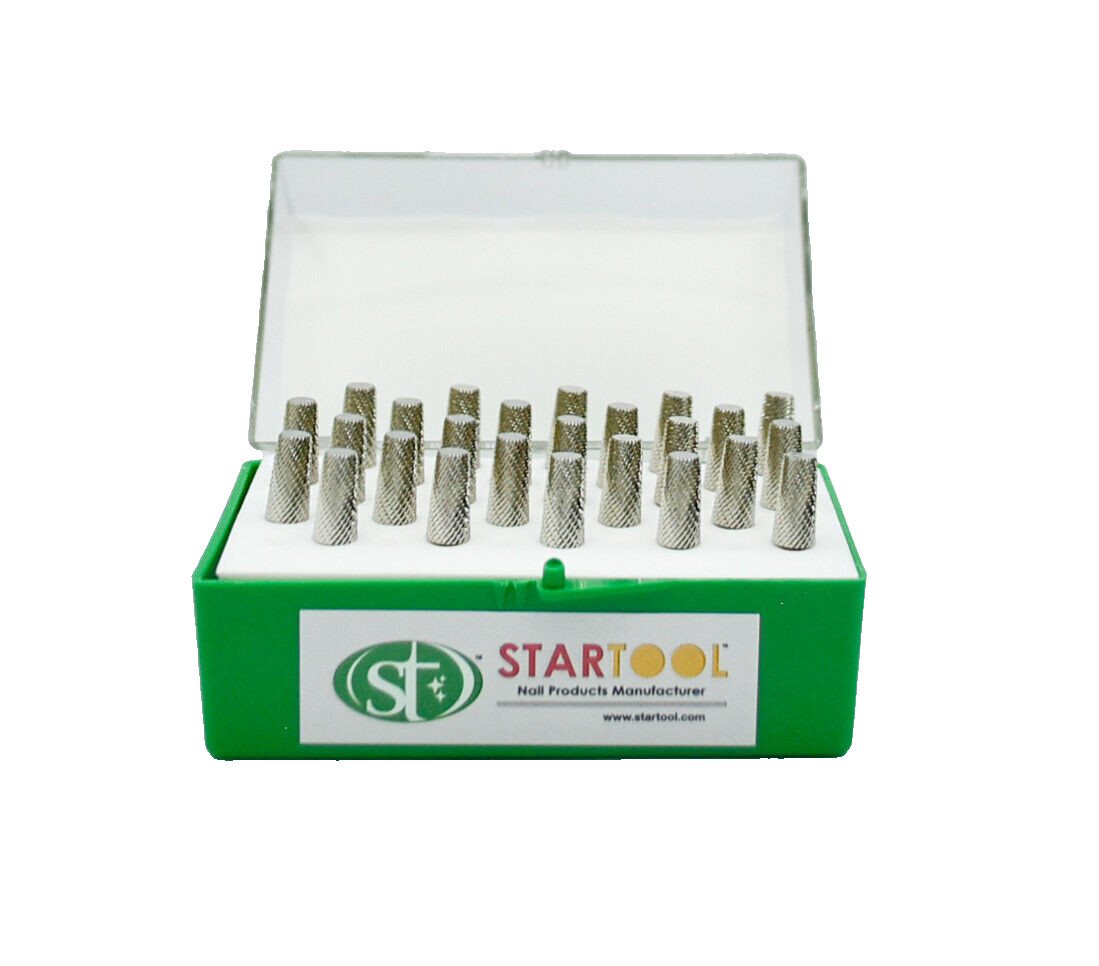 Startool Acrylic Nail Drill 3/32" STM Medium ( 3-in-1 ) Chamfer Silver (Single )