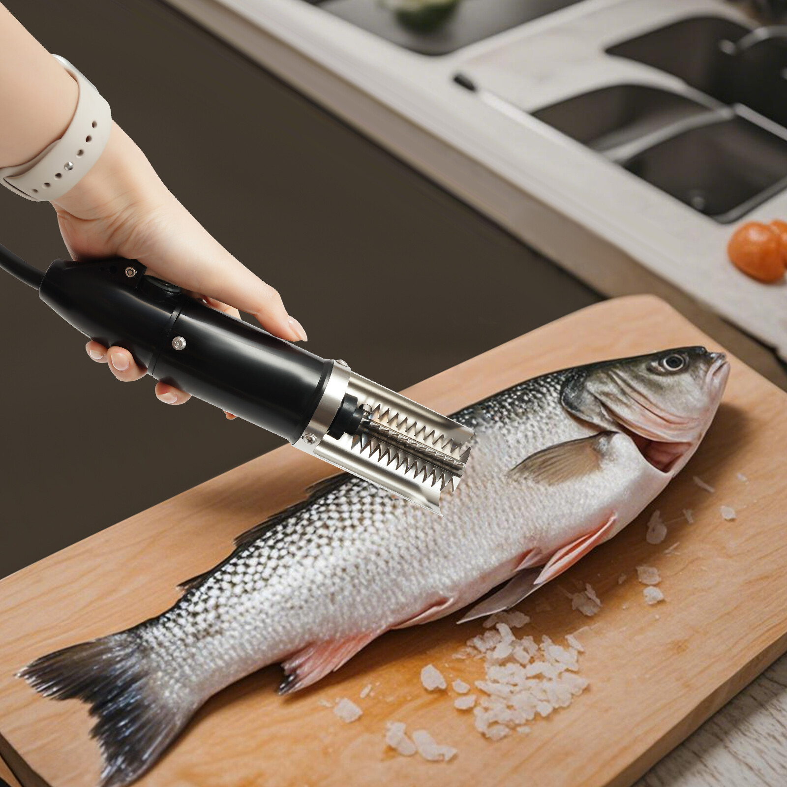 Electric Fish Scaler Scrapper Skin Remover IPX5 waterproof Fast Scaling Cleaner
