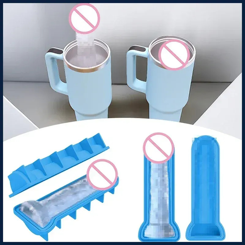 Adult Funny Silicone IceCube Tray prank Mold Party Ice Maker Penis Soap DIY gift