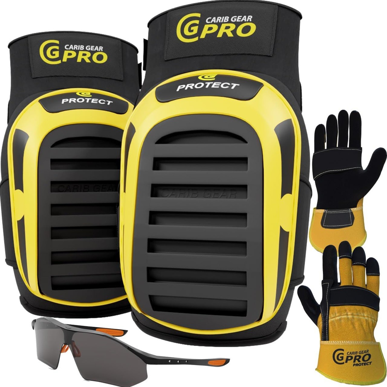 CARIB GEAR PRO USA Work Knee Pads for Men and Women Heavy Duty Doub... Fast Ship