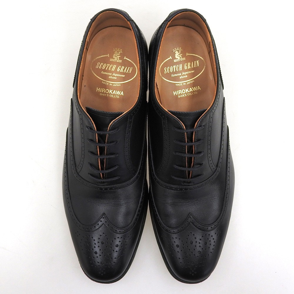 Scotch Grain R1765 shine or rain full brogue wingtip black size 25 SCOTCH GRAIN