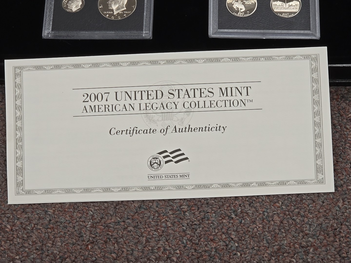 2007 US Mint American Legacy Collection Proof Set Complete in OGP/COA