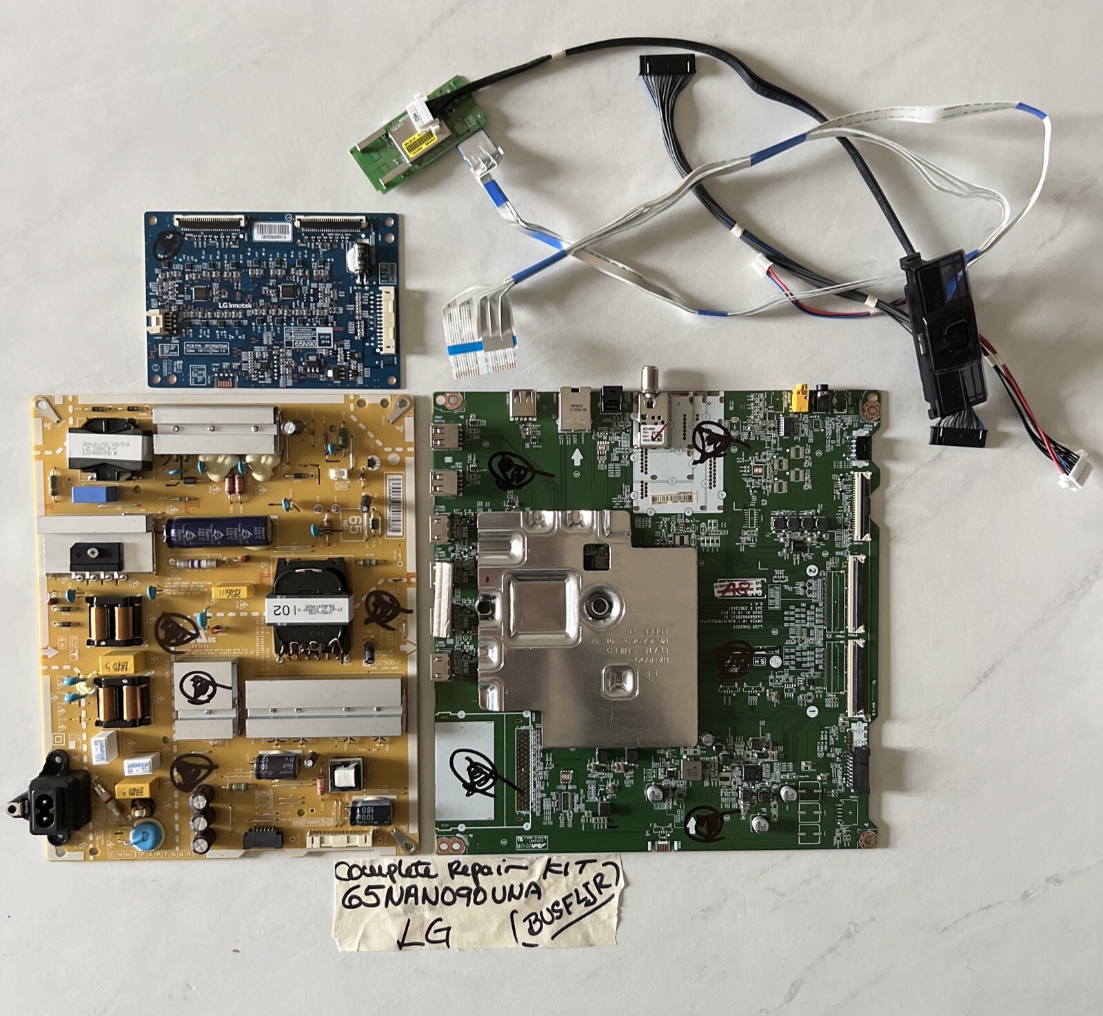 LG OEM Complete Repair Kit — Model 65NAN090UNA — Version BUSFLJR